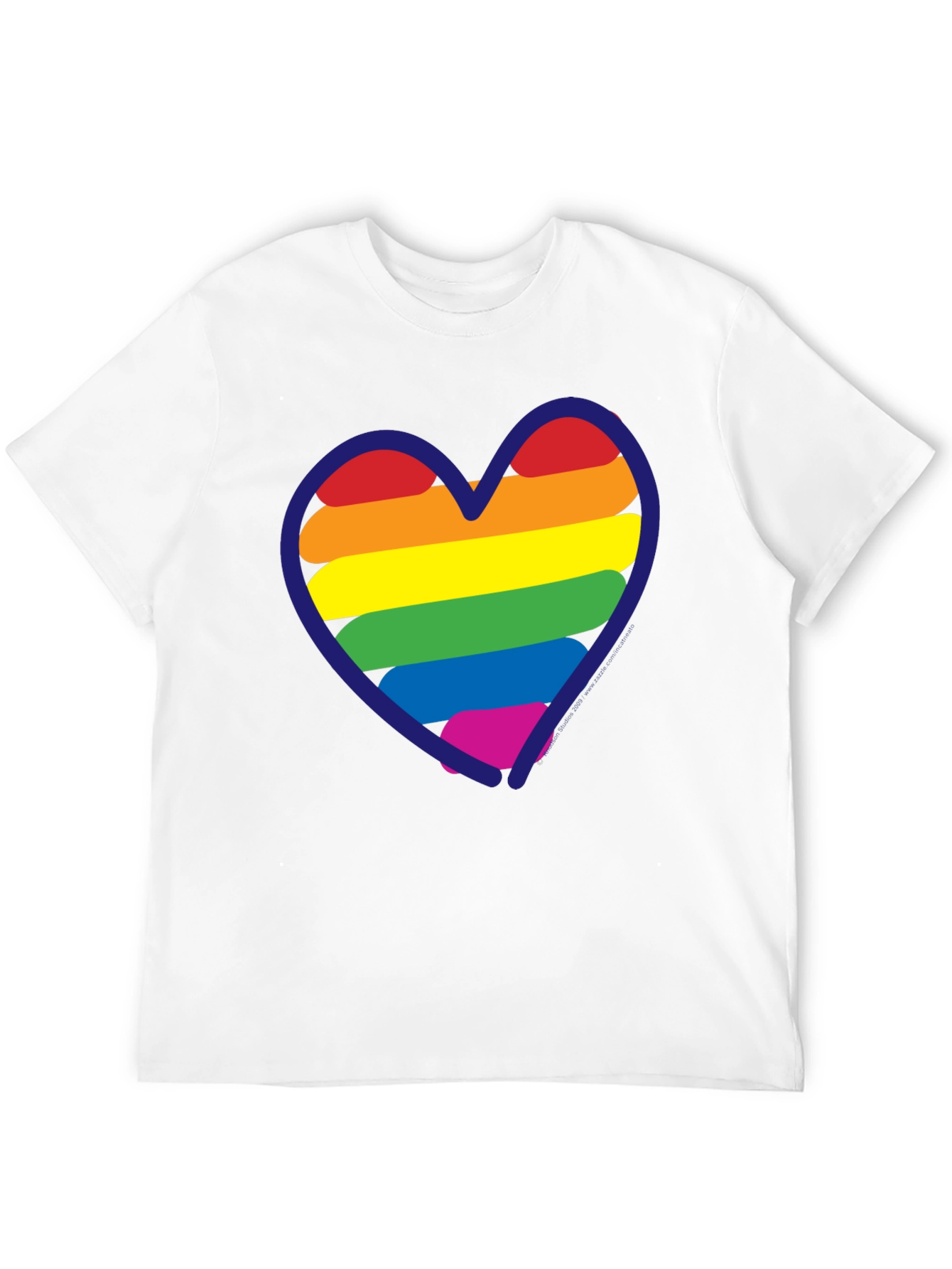 Black LGBT Rainbow Heart T-Shirt - Black Pride Tee view 12