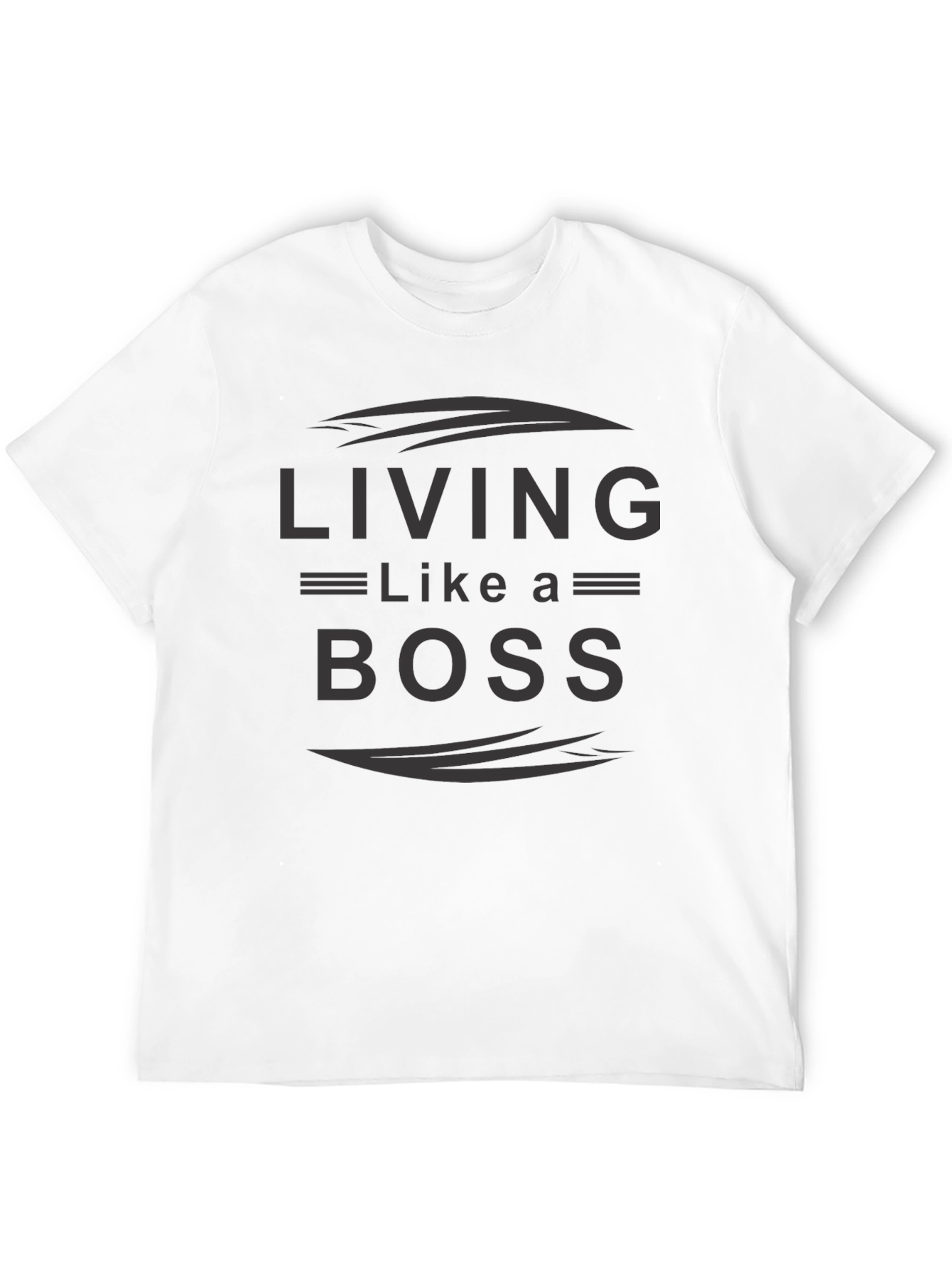Black Living Like A Boss Graphic Tee view 12