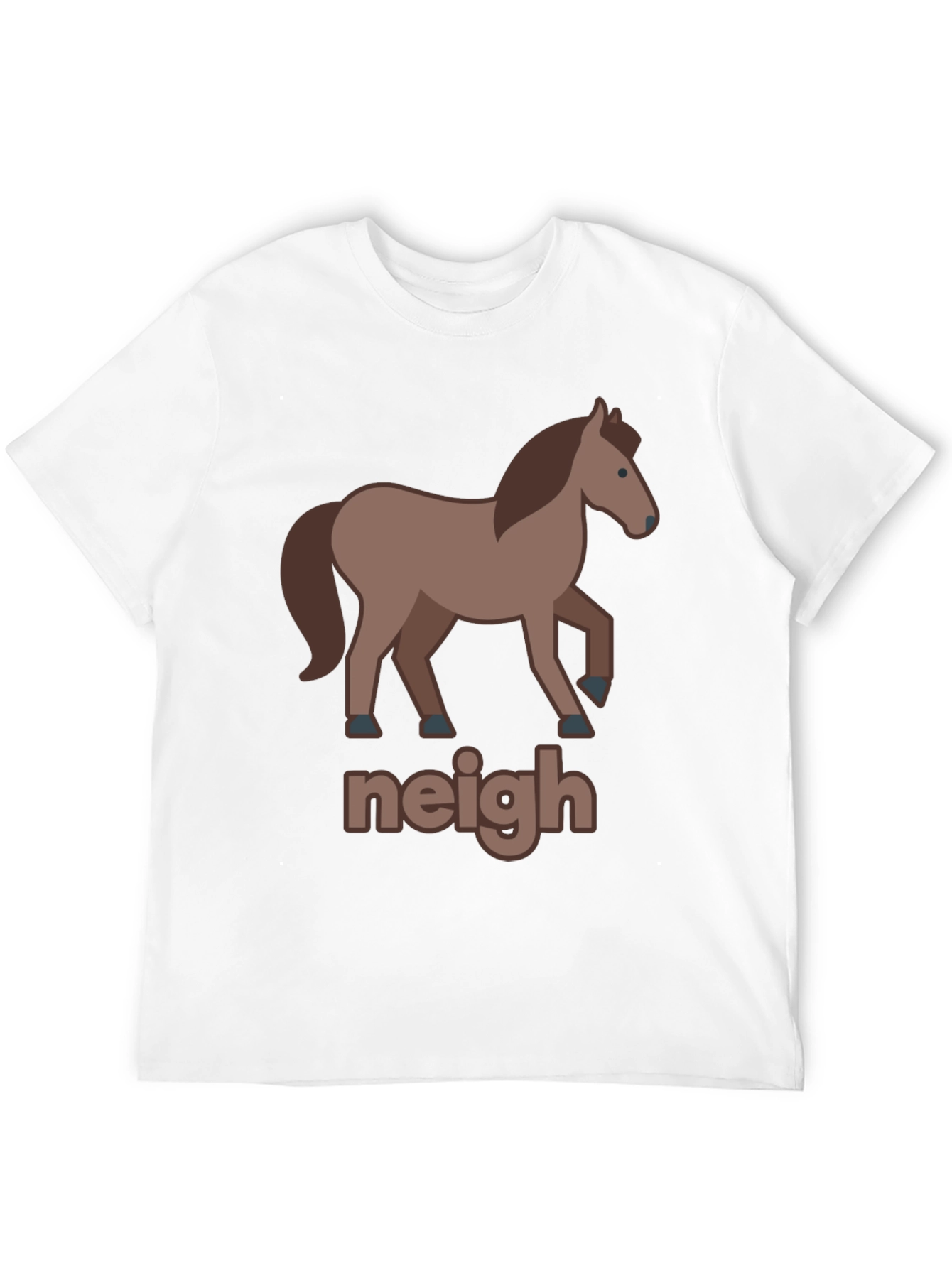 Black Funny Horse Graphic Tee - Neigh view 12