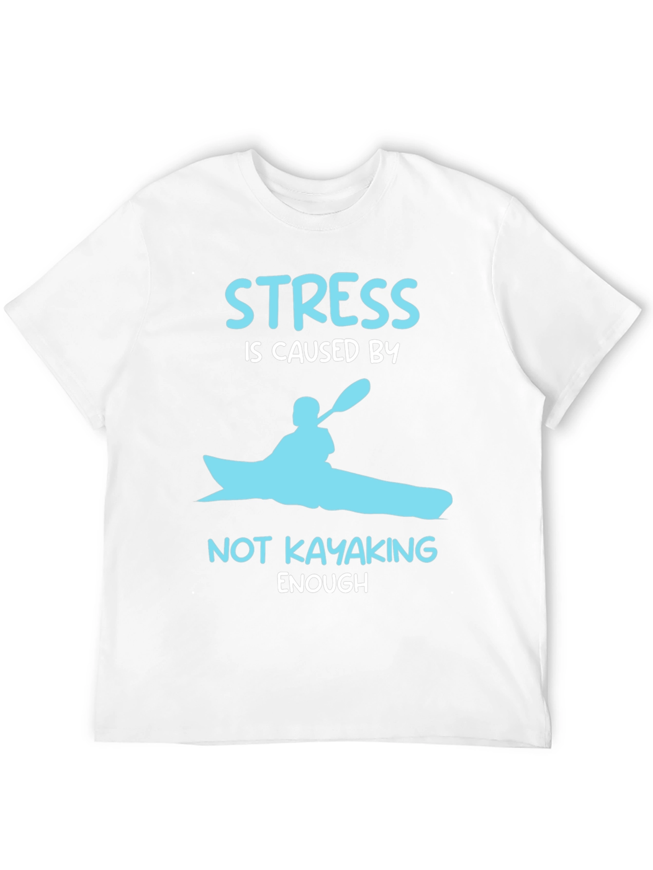 Black Kayak Stress Relief T-Shirt view 12