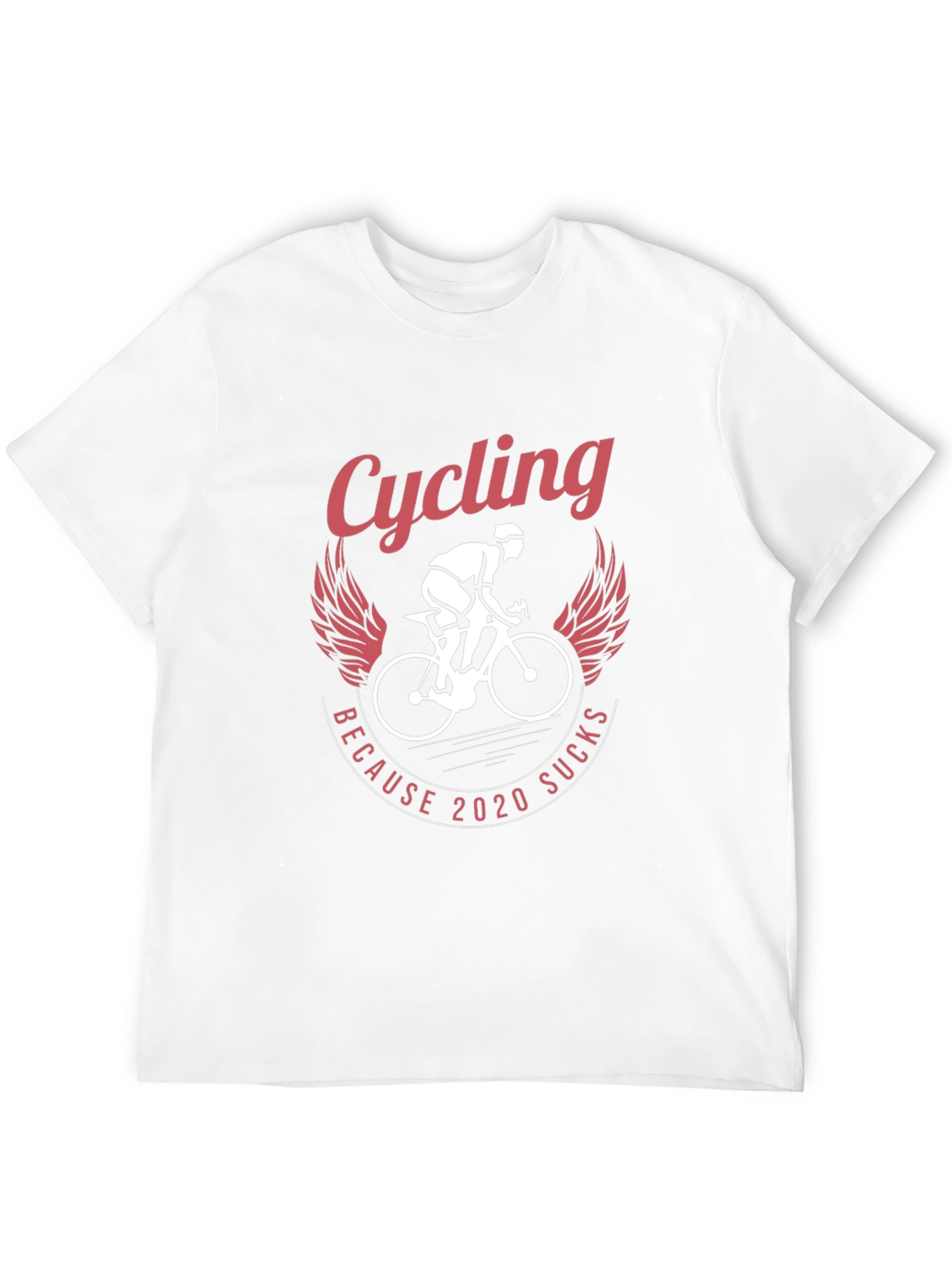 Black Cycling Because 2020 Sucks Graphic Tee view 12