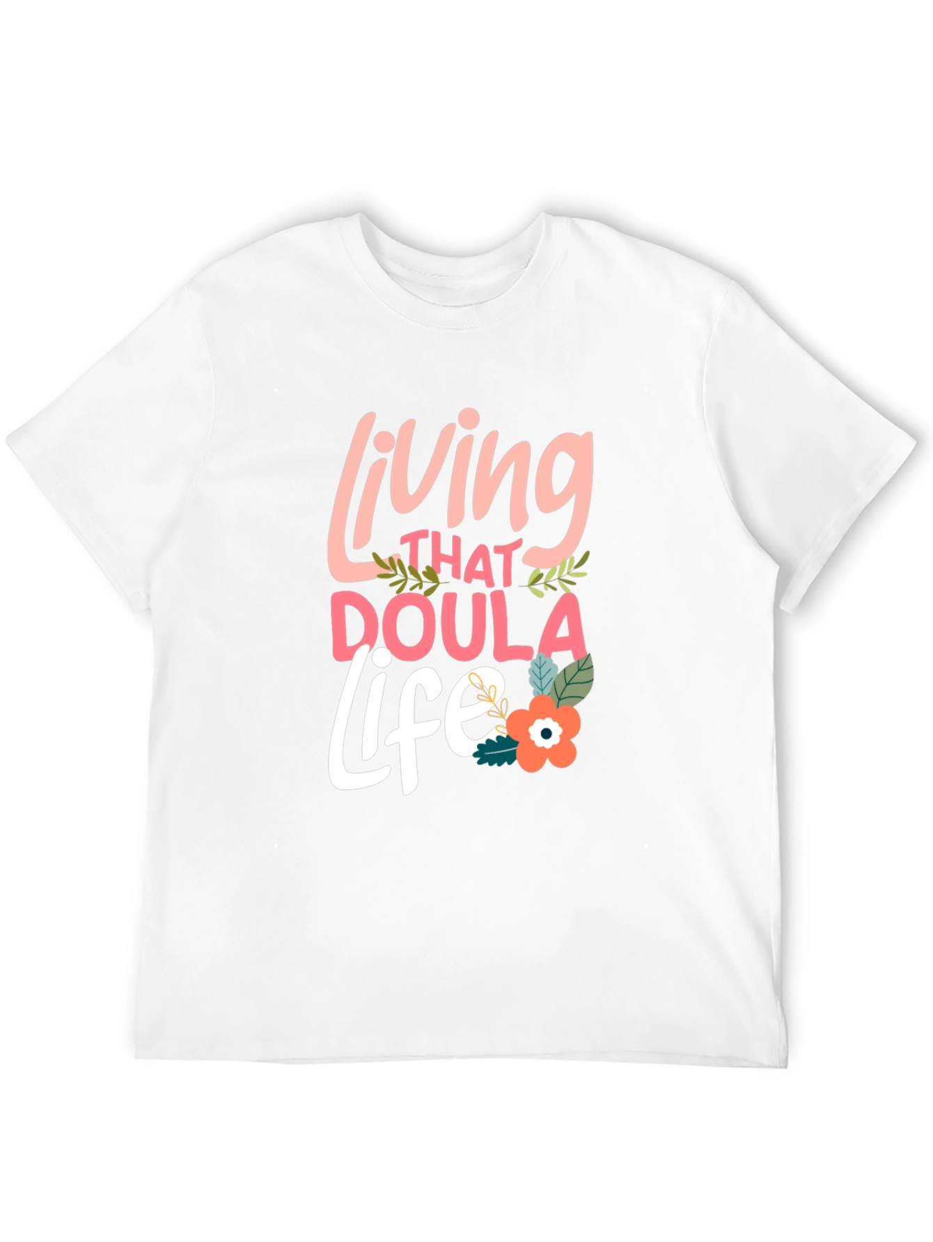 Black Living That Doula Life Black T-Shirt view 12