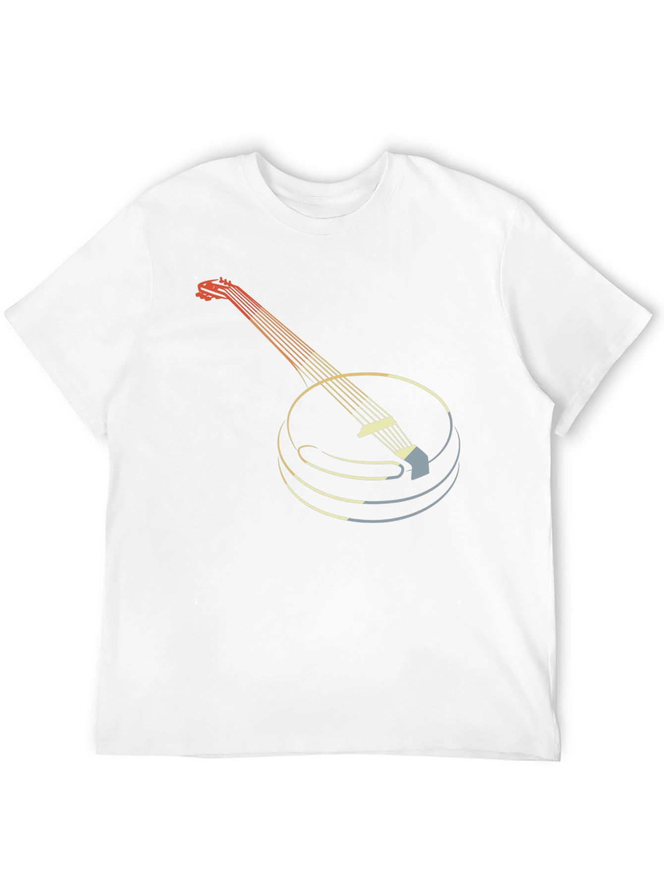 Black Retro Banjo Graphic Tee - Musical Instrument T-Shirt view 12