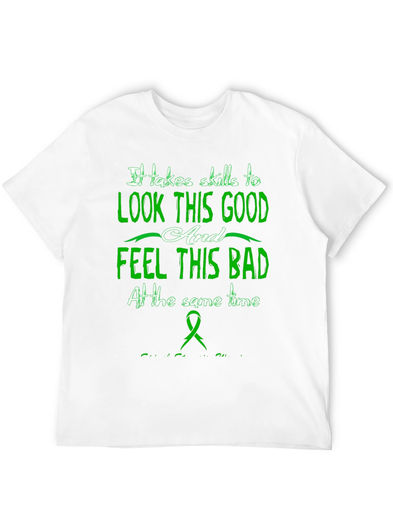 Black Skills to Look Good Feel Bad Graphic T-Shirt view 12