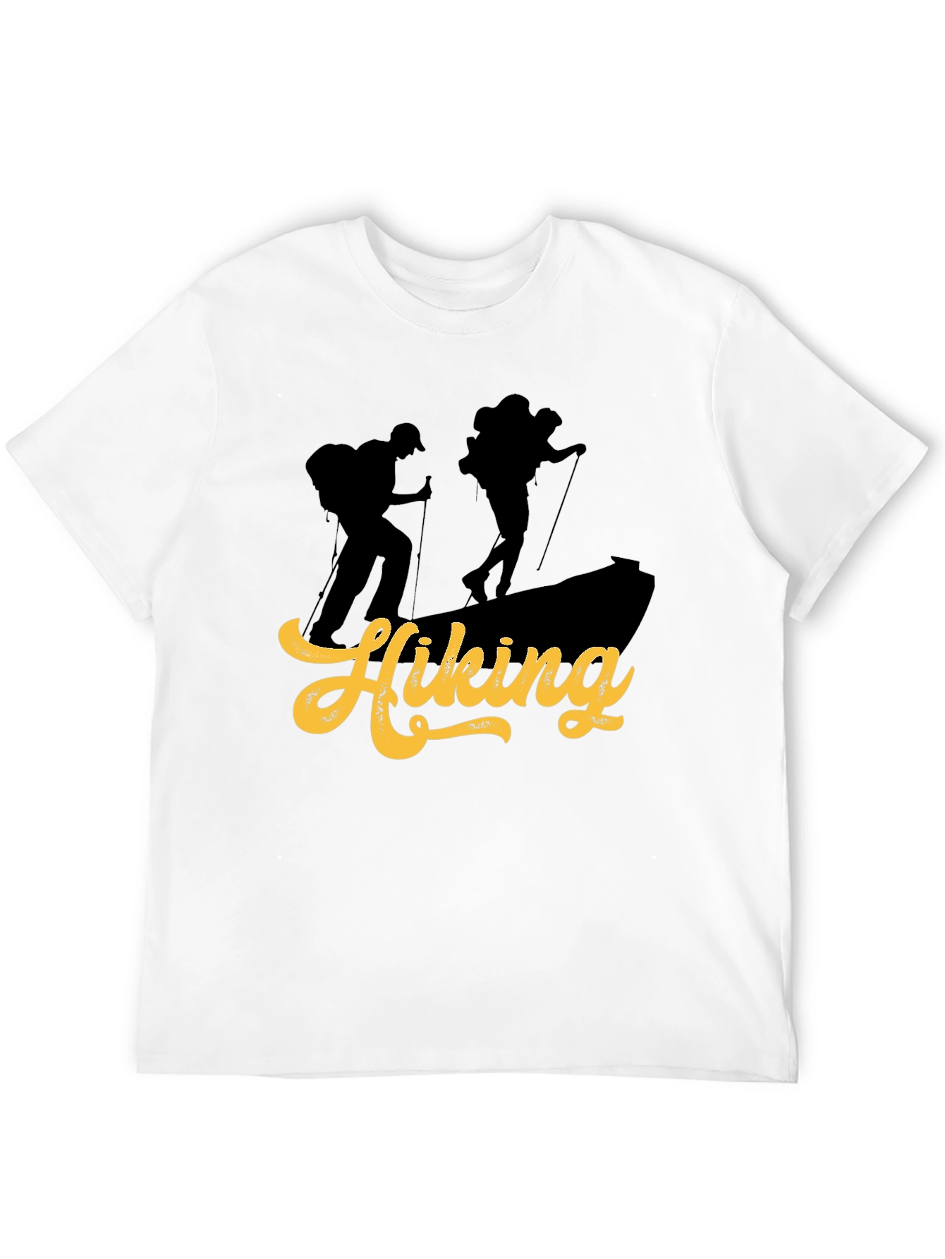 Black Hiking Adventure Graphic Tee - Black view 12