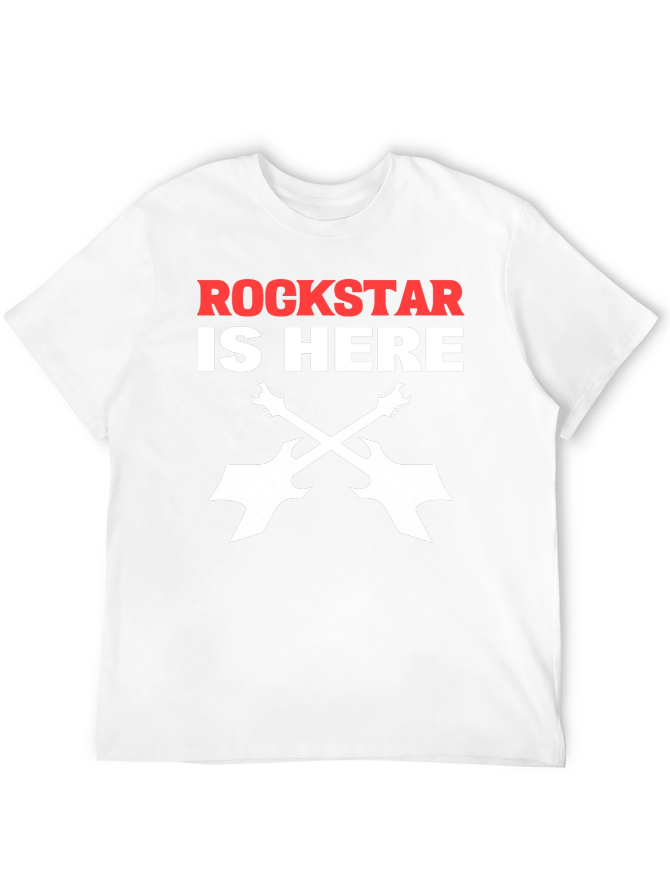 Black Rockstar Guitar T-Shirt - Black Cotton Music Tee view 12