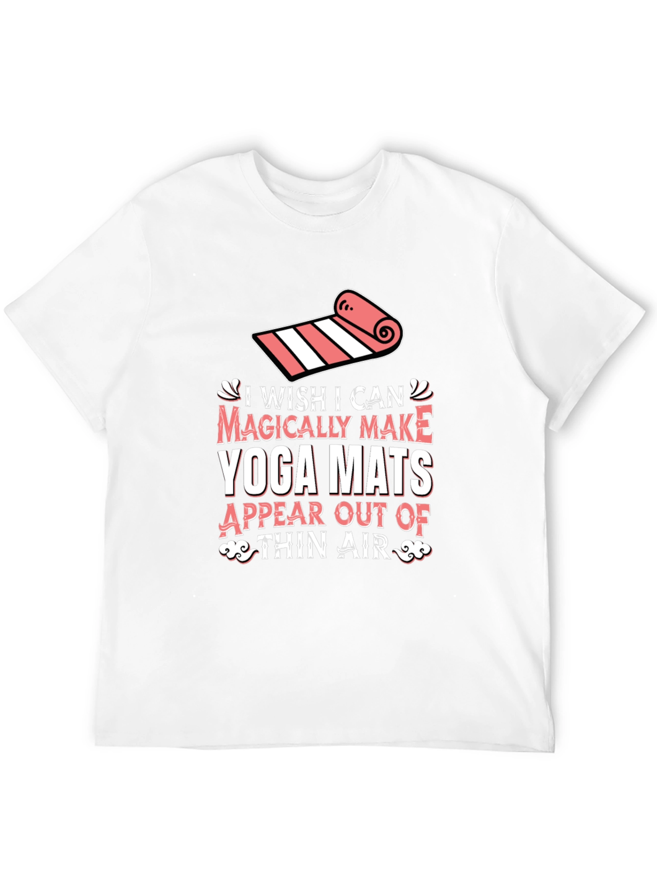 Black Yoga Mat Magic T-Shirt - Wish I Could Make Yoga Mats view 12