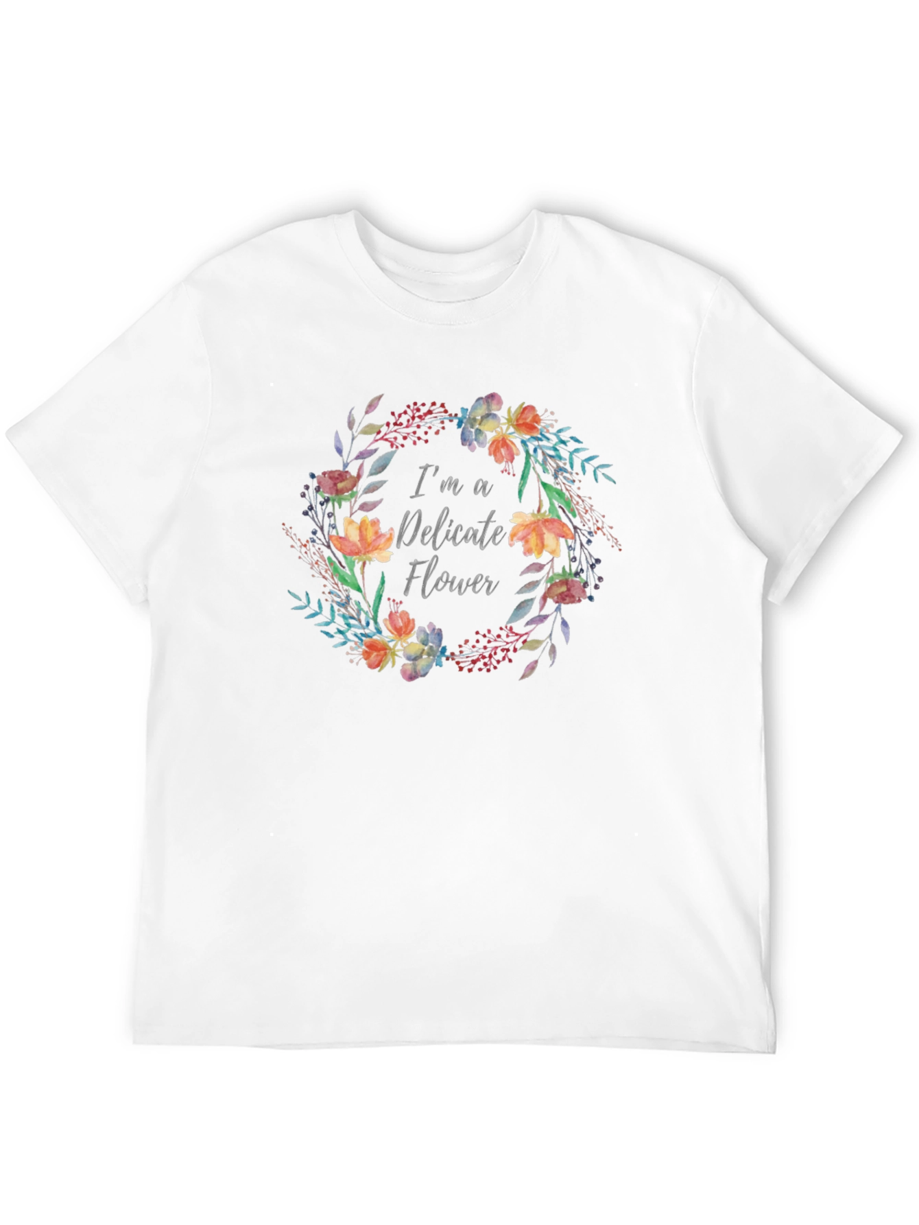 Black Delicate Flower Graphic T-Shirt - Black view 12