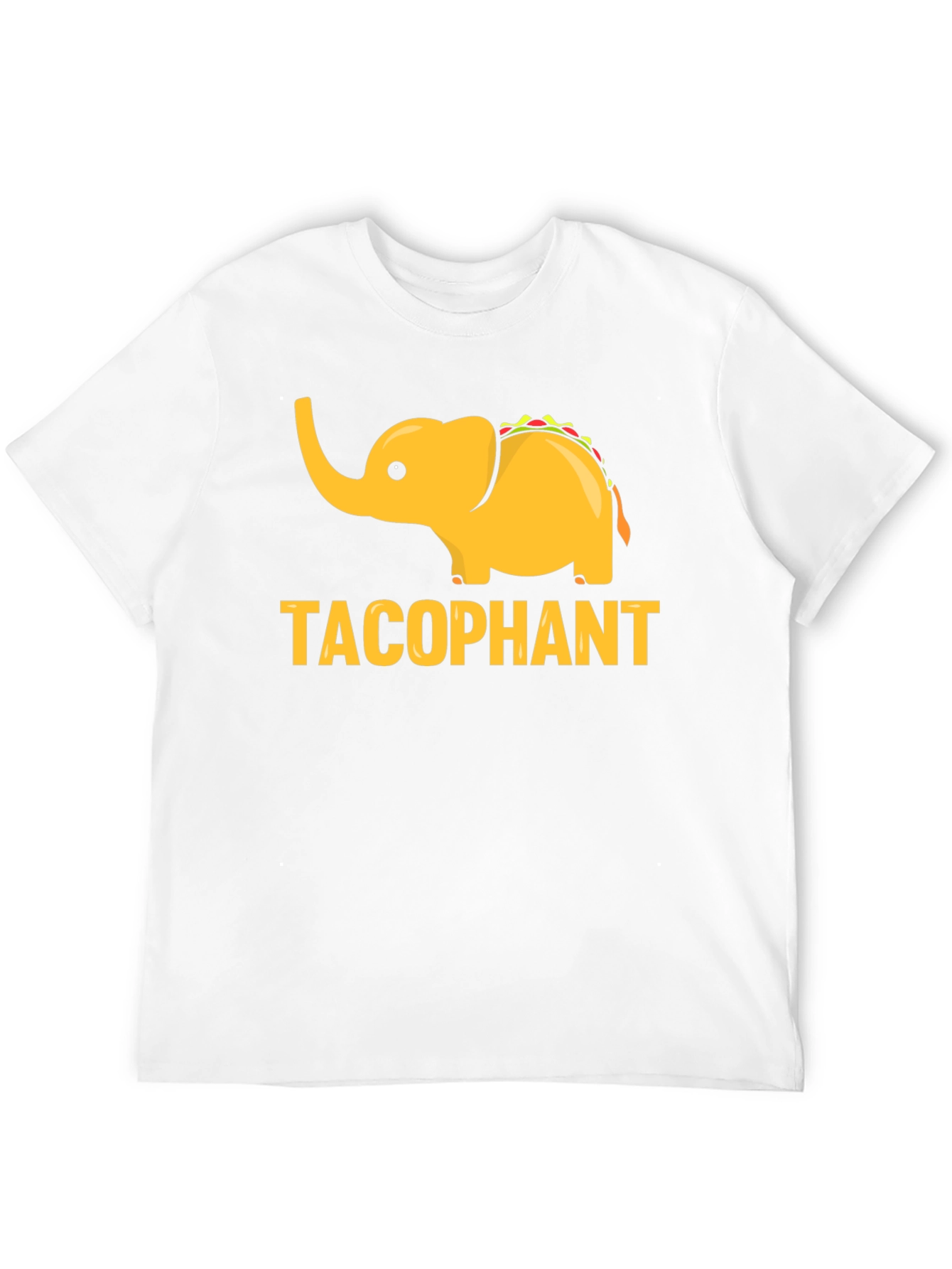 Black Tacophant Graphic T-Shirt - Funny Elephant Taco Tee view 12