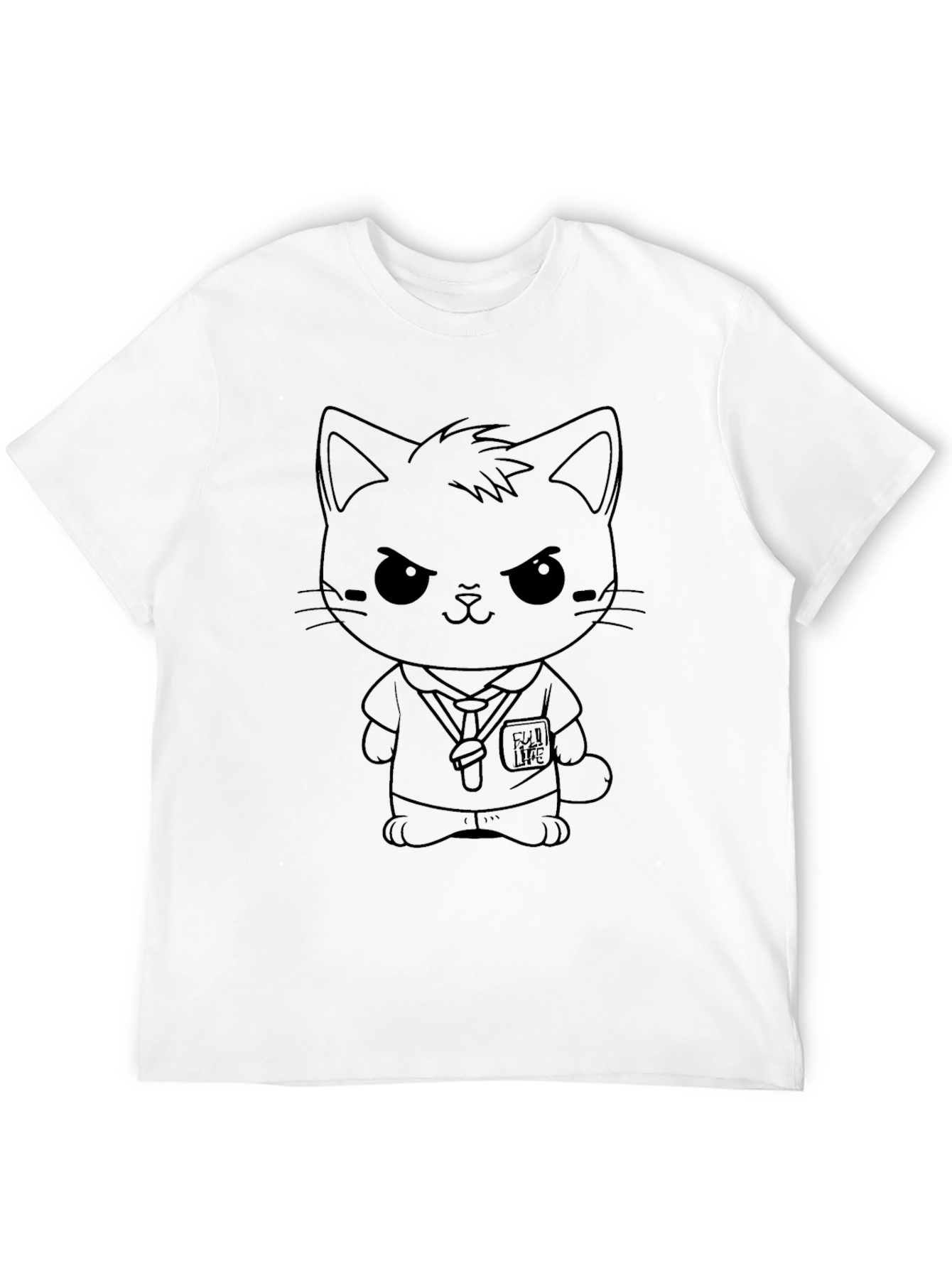 Black Cool Cat Doctor Graphic Tee view 12