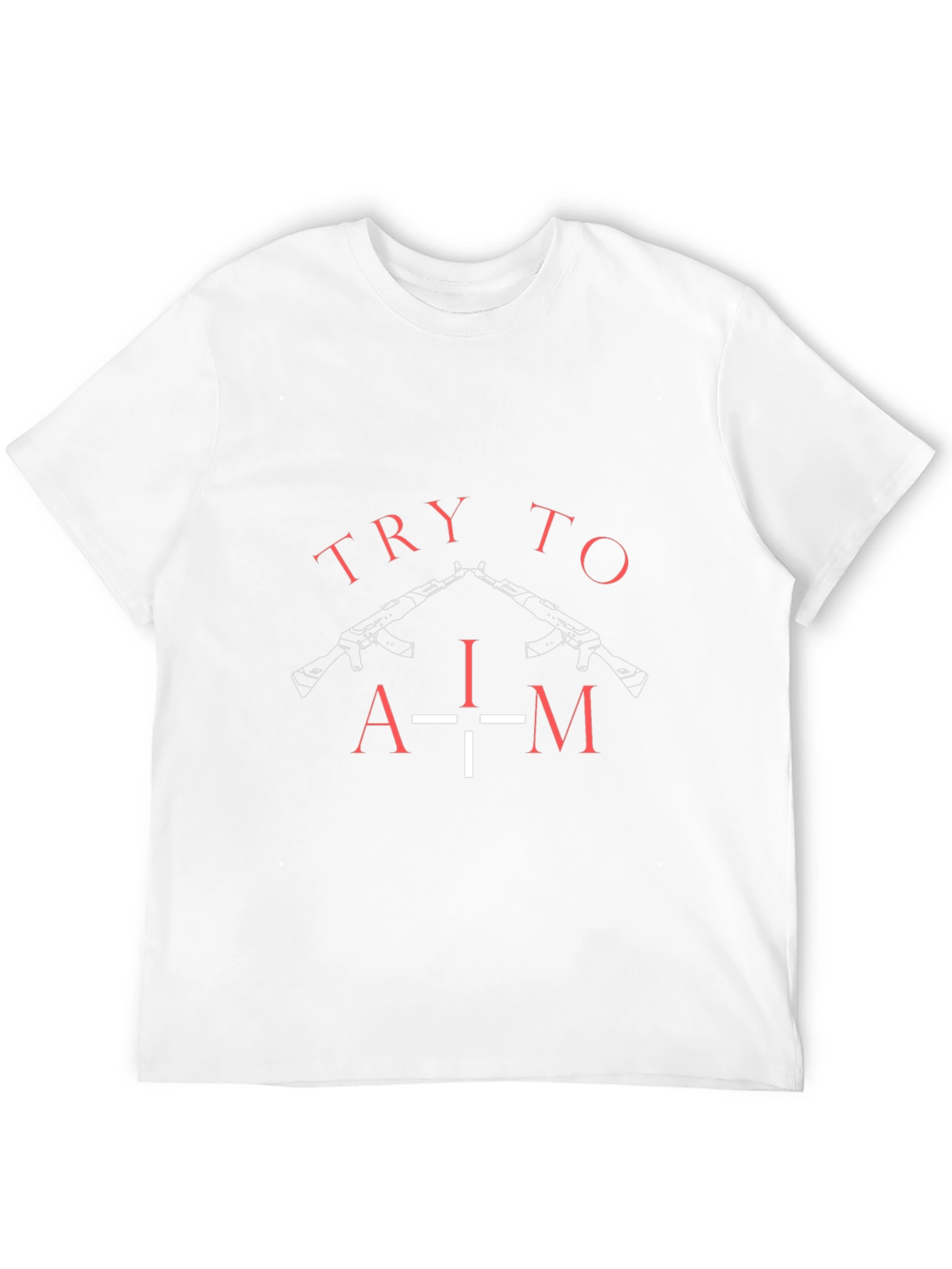 Black Try To Aim Graphic Tee - Black view 12
