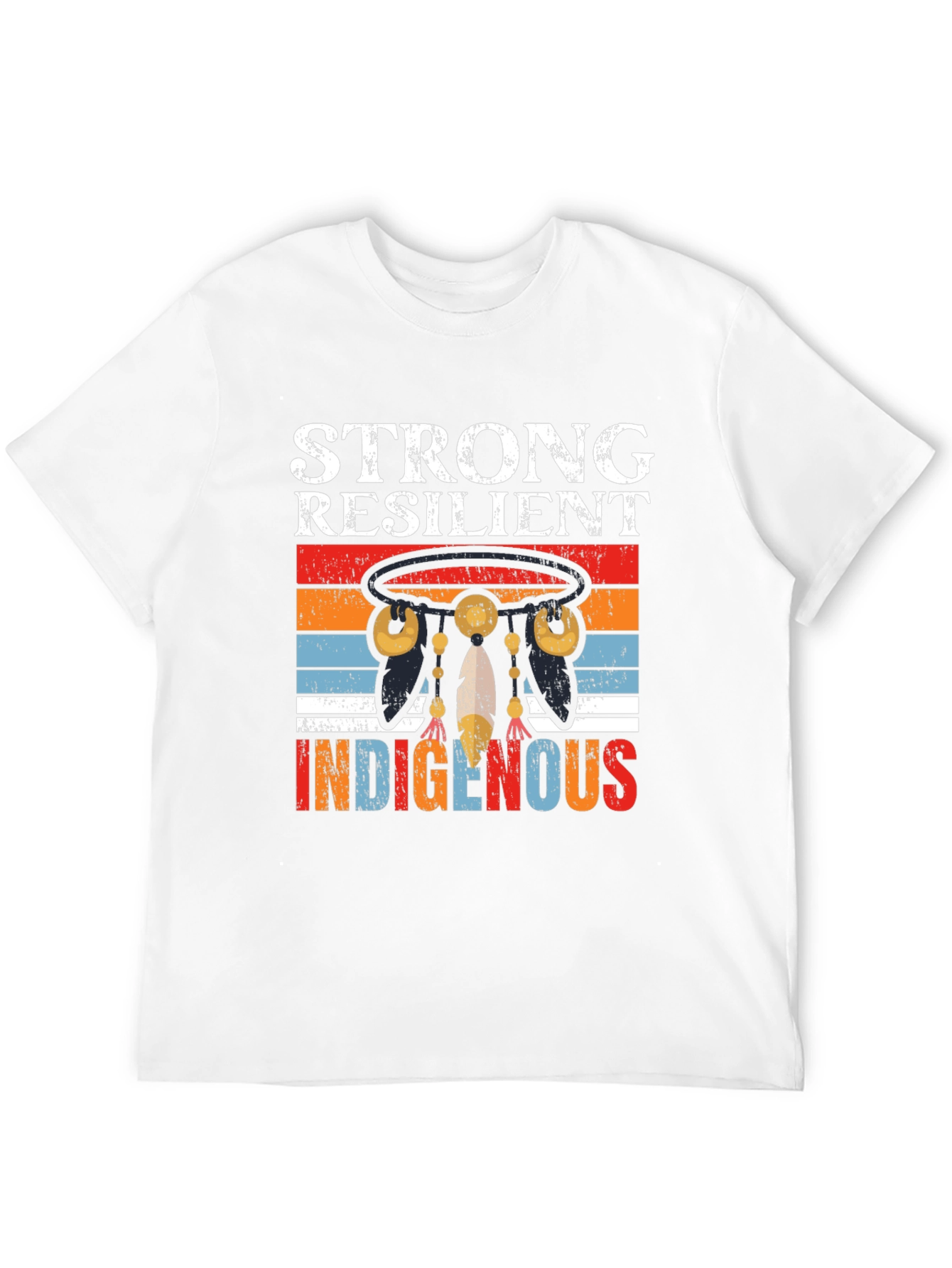 Black Strong Resilient Indigenous Graphic T-Shirt view 12