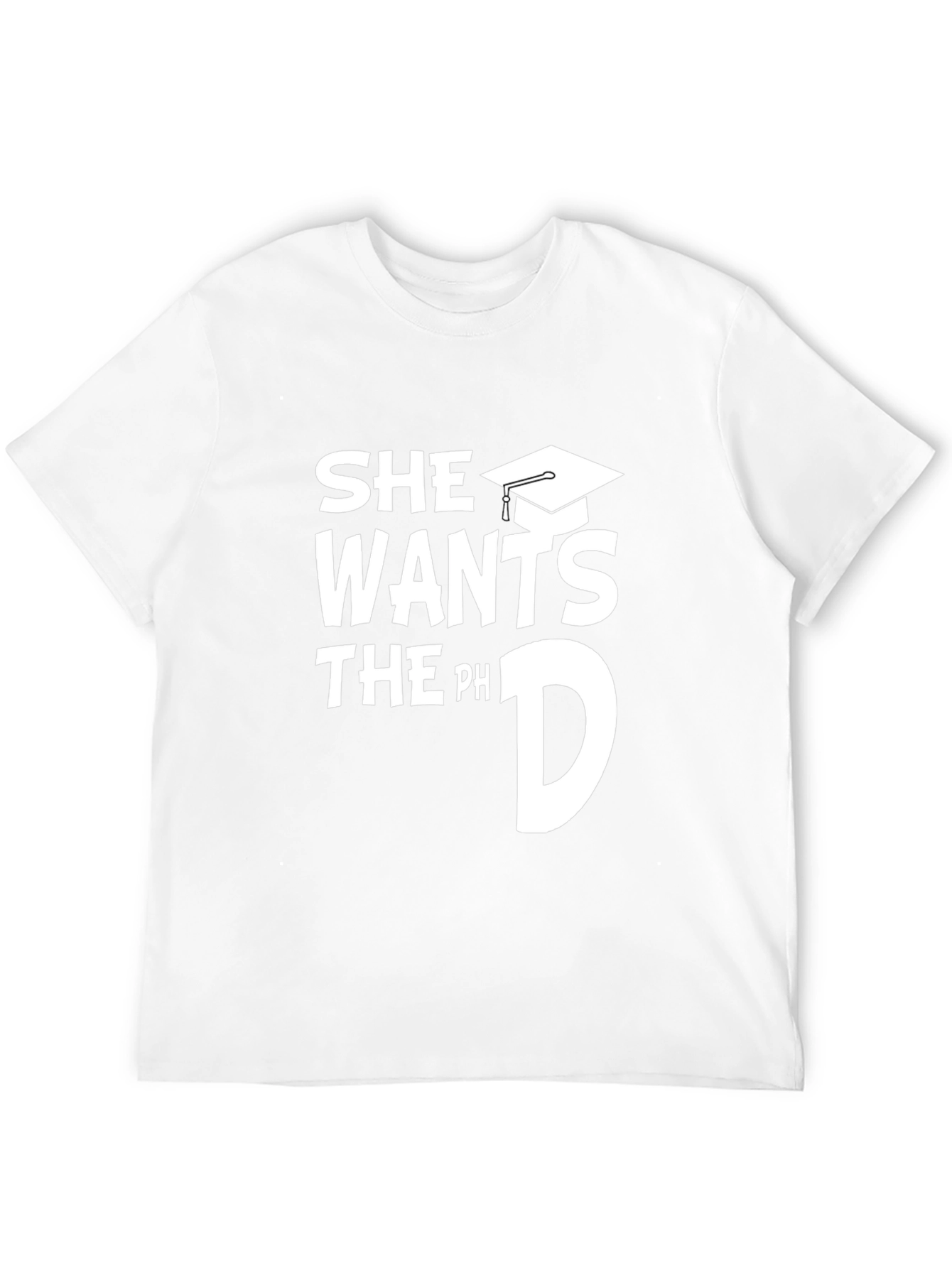 Black She Wants the PhD Funny Graduation T-Shirt view 12
