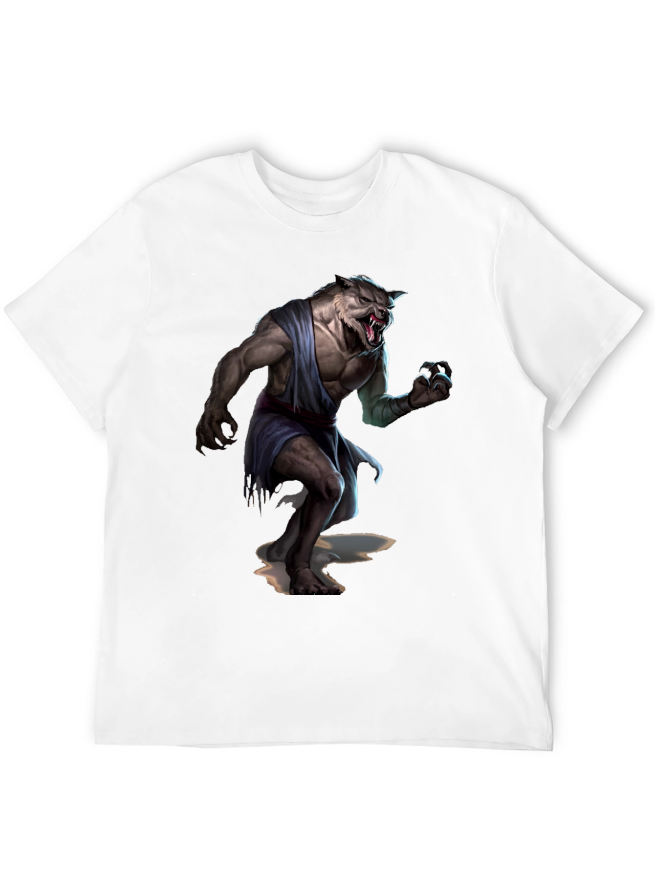 Black Werewolf Graphic T-Shirt - Unleash Your Inner Beast! view 12