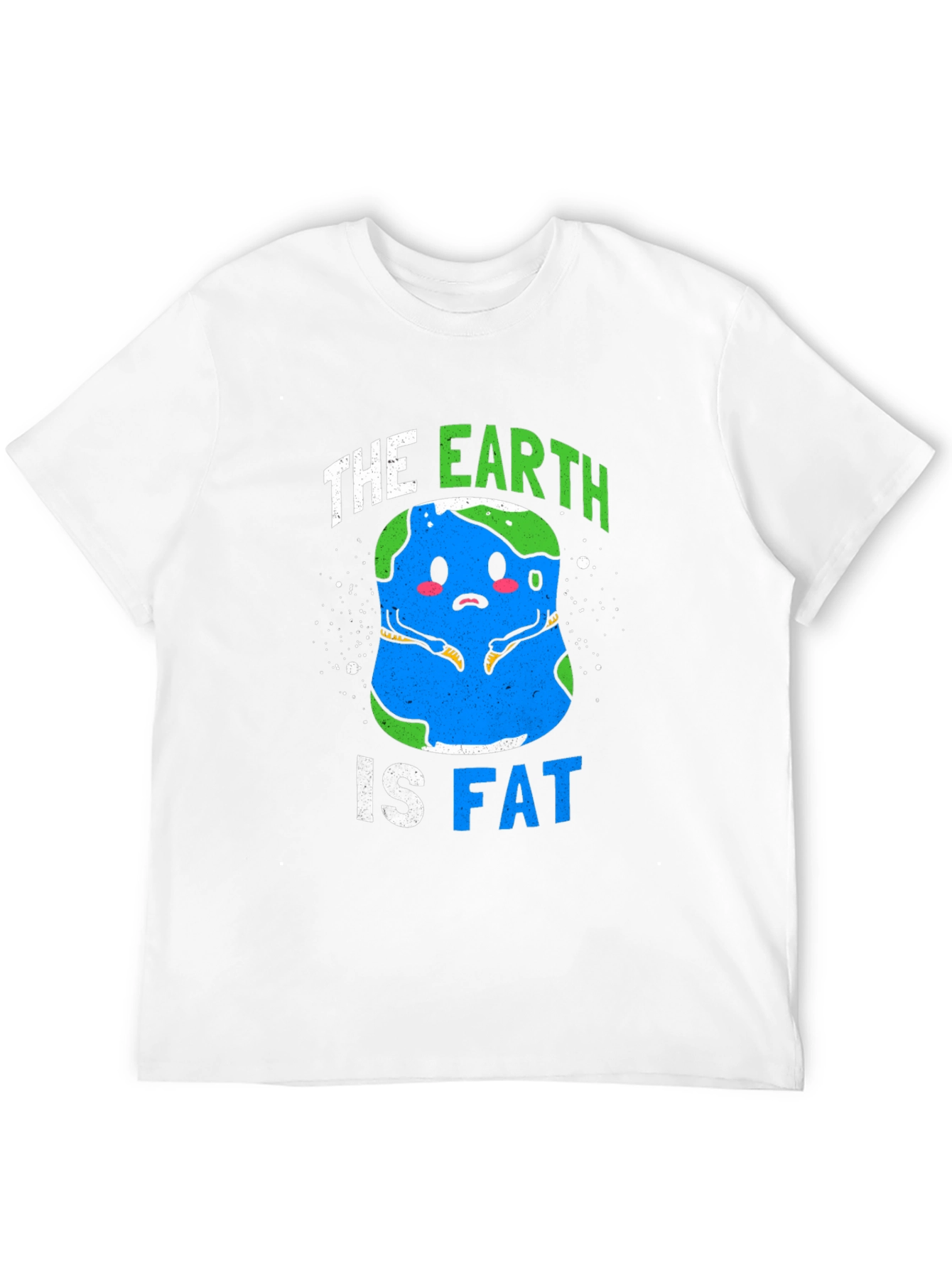 Black The Earth Is Fat Graphic Tee - Men's Black T-Shirt view 12
