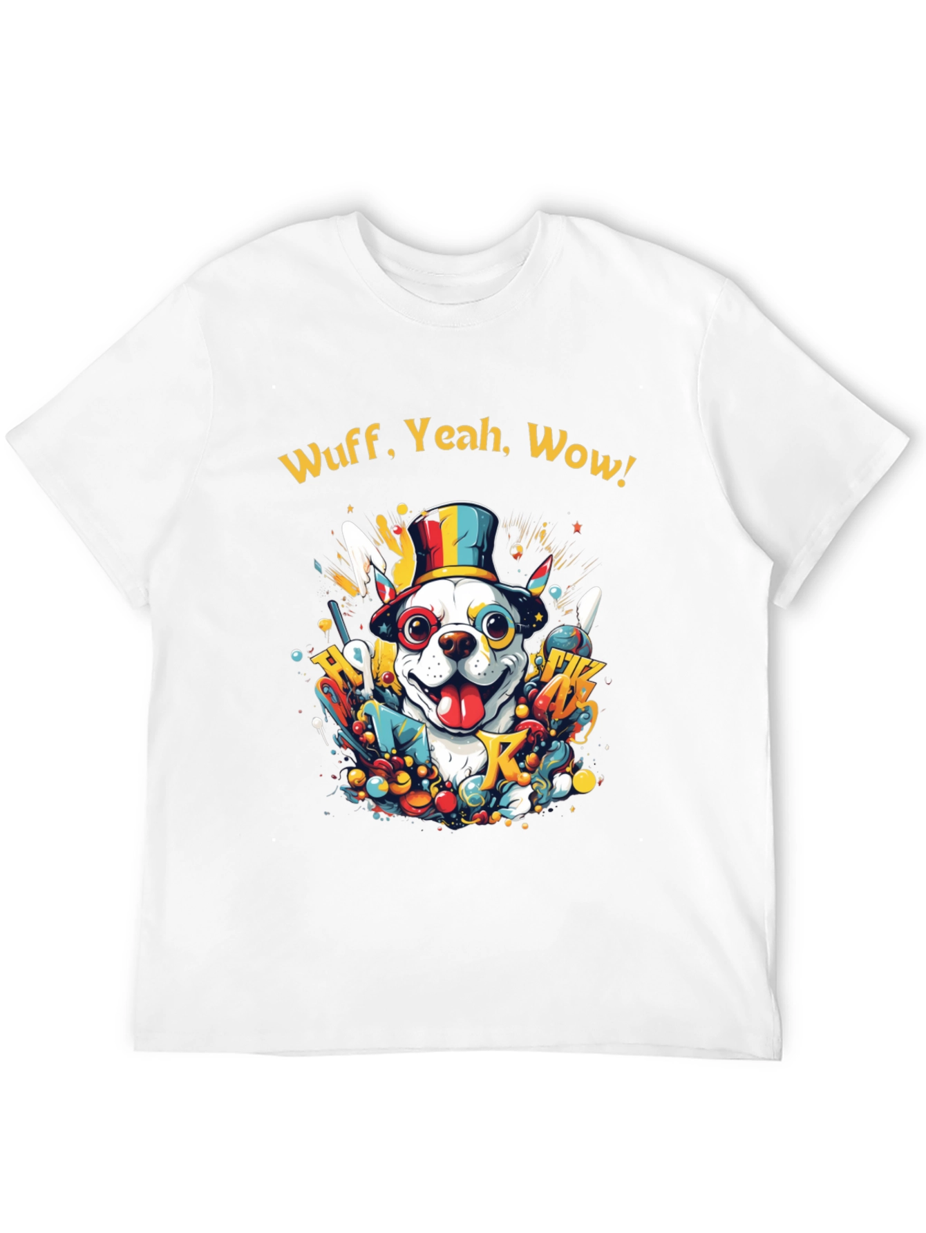 Black Wuff, Yeah, Wow Dog Graphic Tee view 12