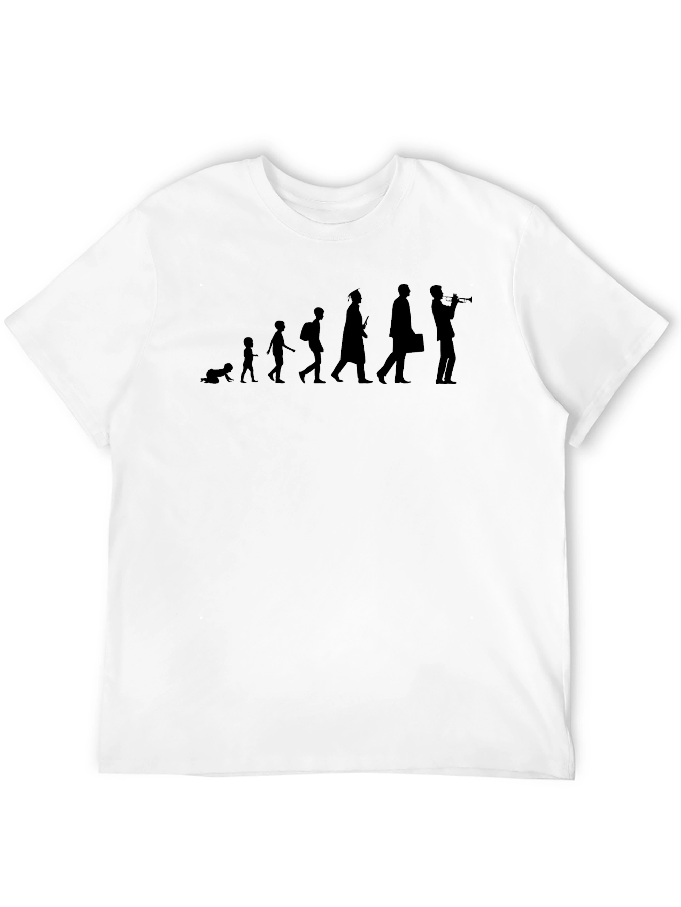 Black Evolution of Music T-Shirt view 12