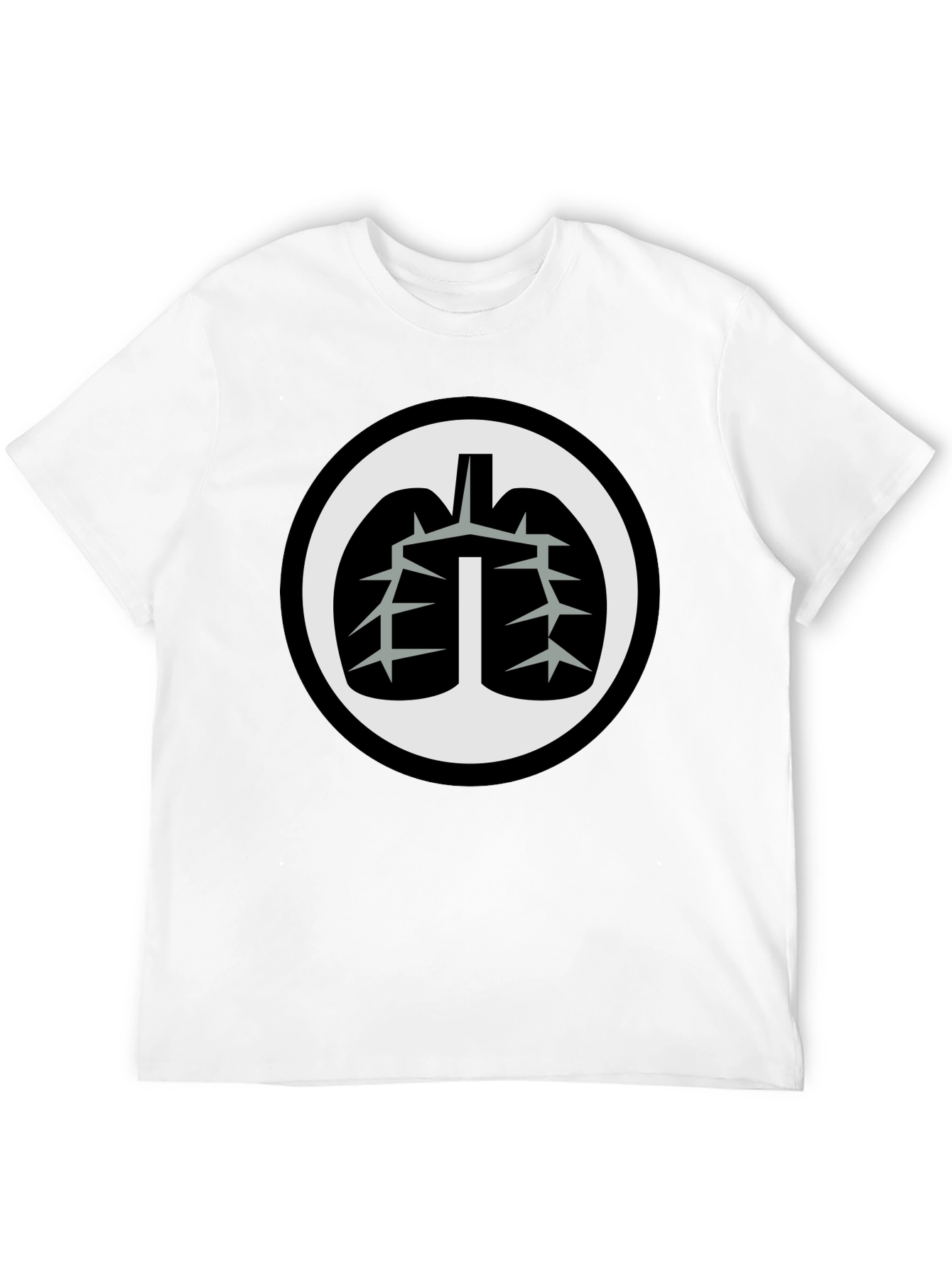 Black Lung Graphic Black T-Shirt view 12
