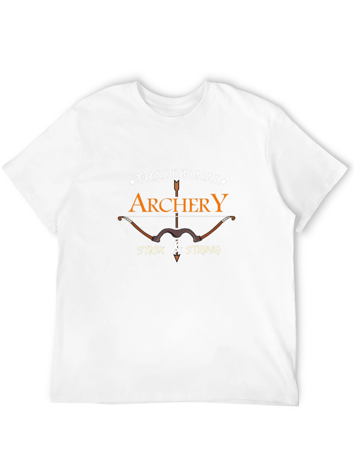 Black Archery Graphic T-Shirt - Traditional Bow Hunter Tee view 12