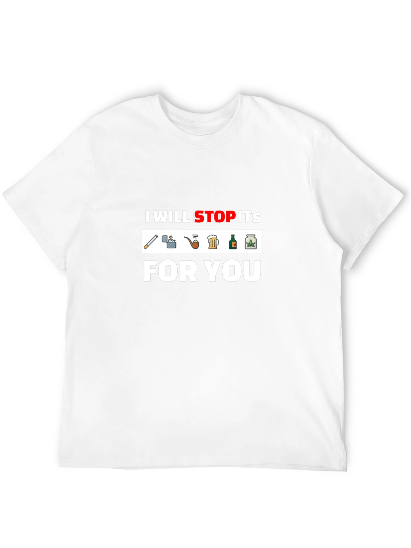 Black I Will Stop Its For You T-Shirt - Funny Graphic Tee view 12