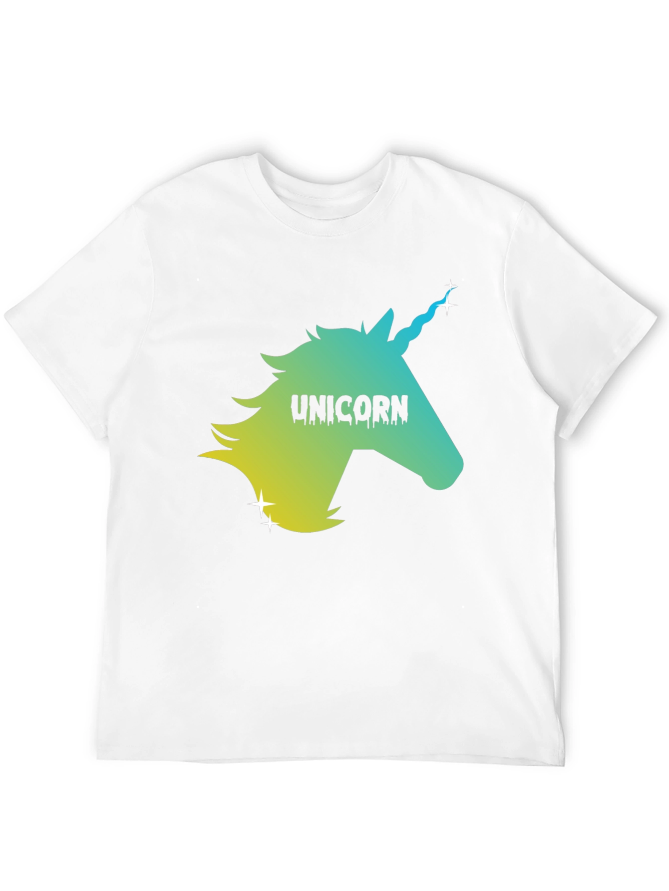 Black Unicorn Graphic Black Tee - Men's Short Sleeve T-Shirt view 12