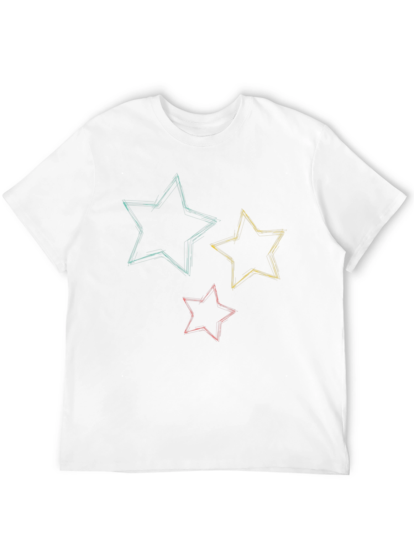 Black Starry Sketch Tee - Stylish Graphic T-Shirt view 12