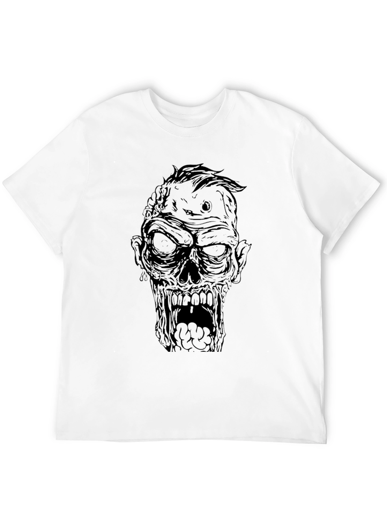 Black Zombie Graphic Black T-Shirt view 12