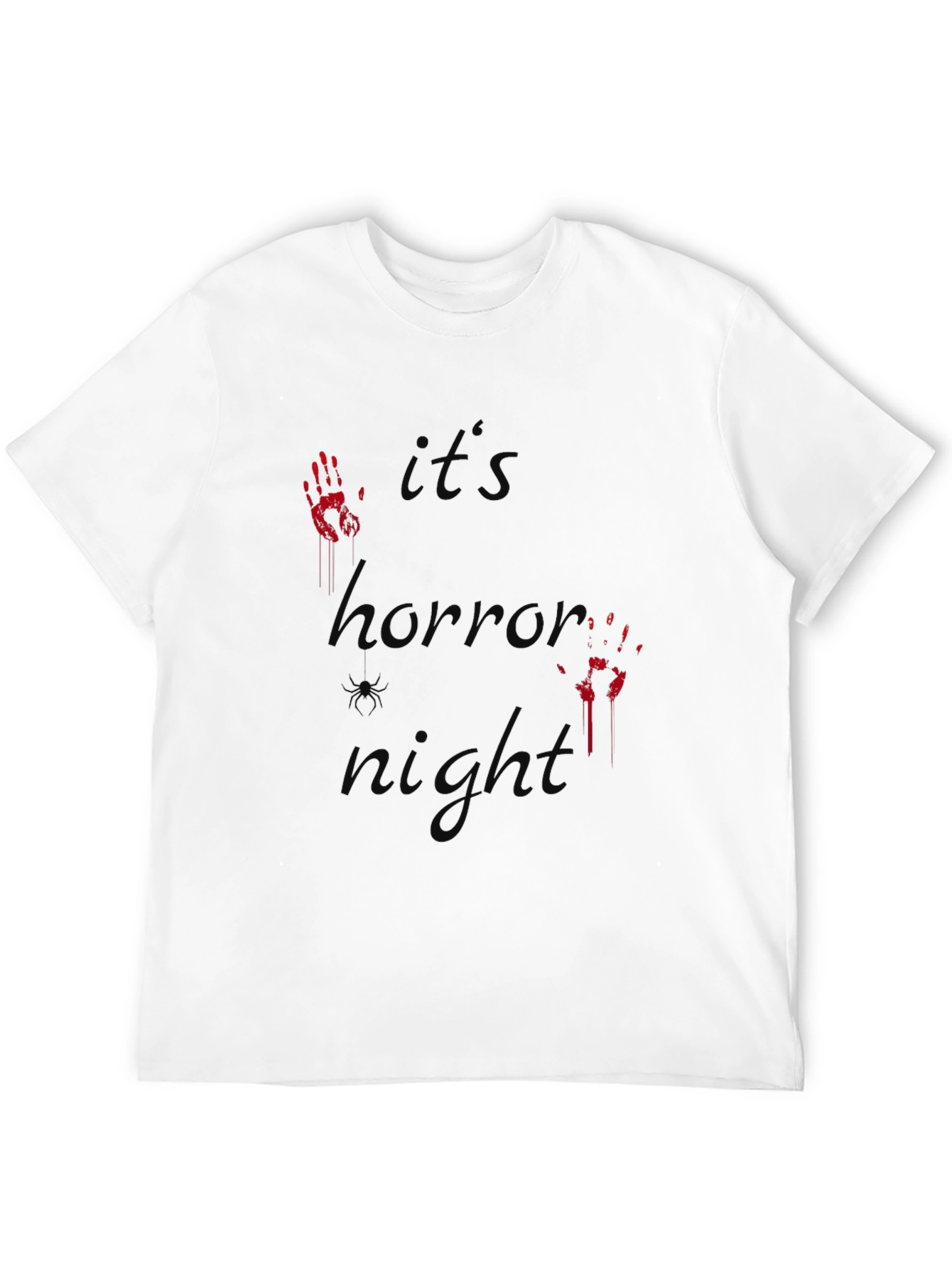 Black It's Horror Night T-Shirt view 12