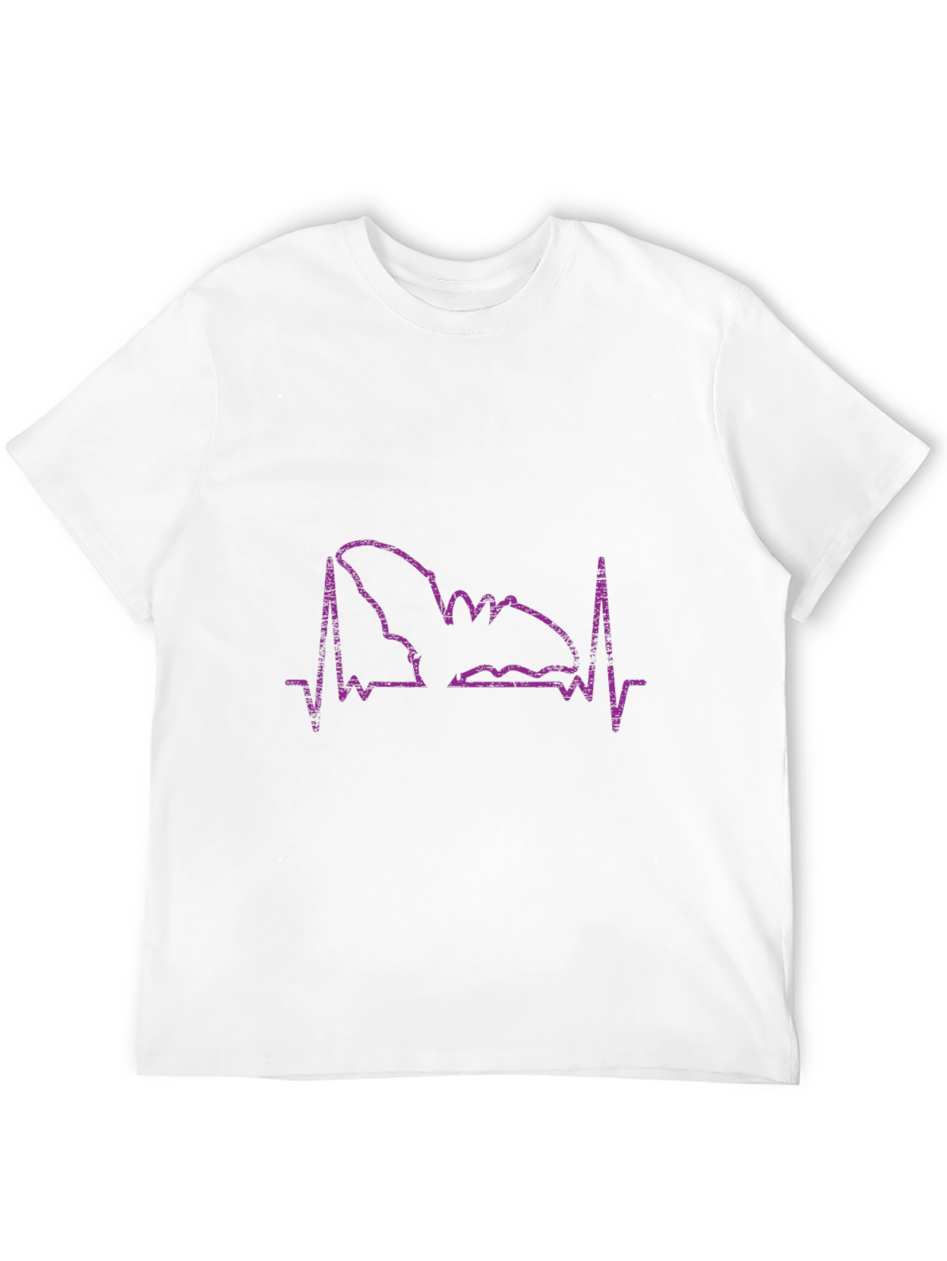 Black Bat Heartbeat T-Shirt - Halloween Vibes view 12