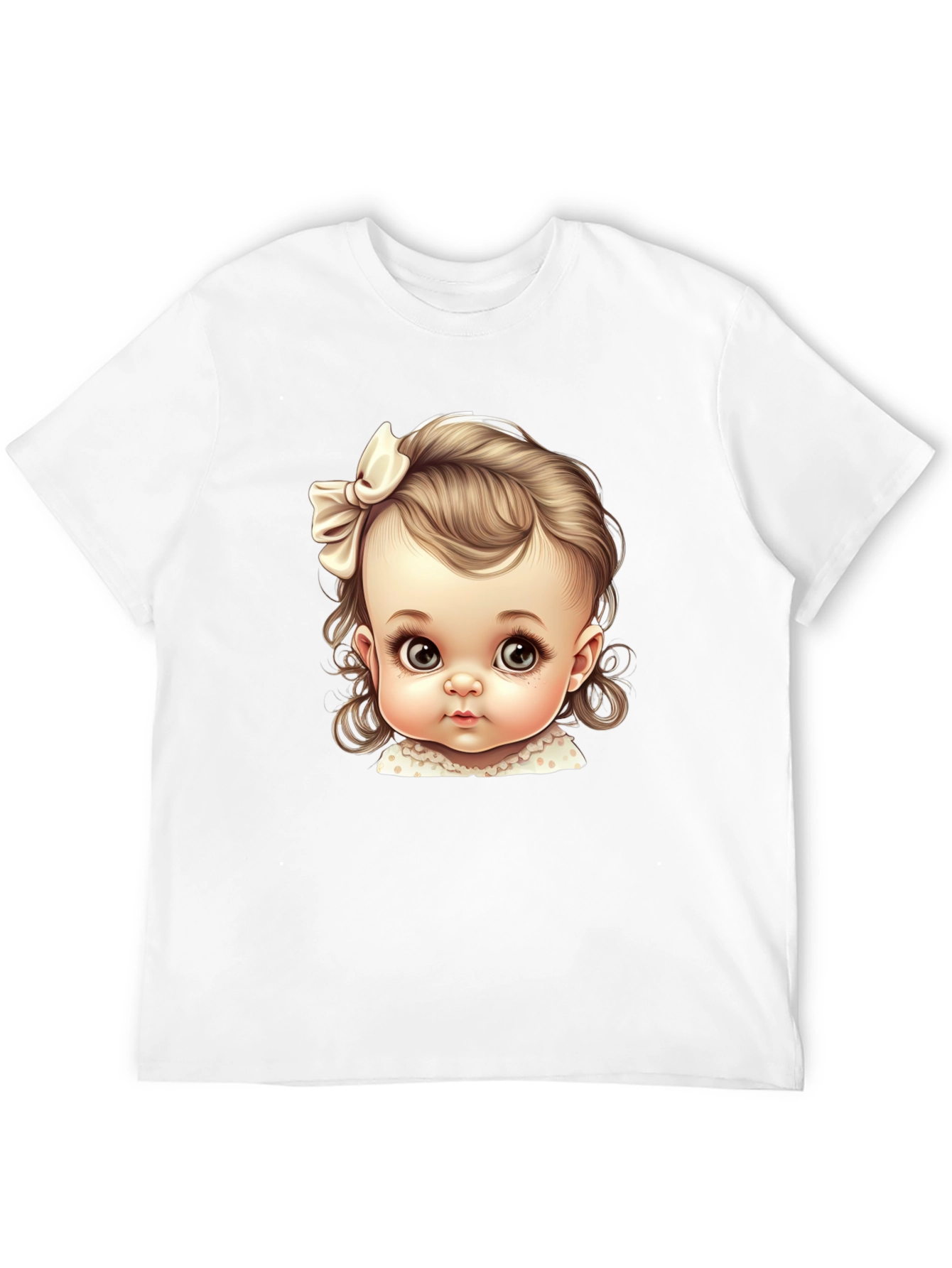 Black Baby Doll Graphic Tee - Cute & Stylish Black T-Shirt view 12