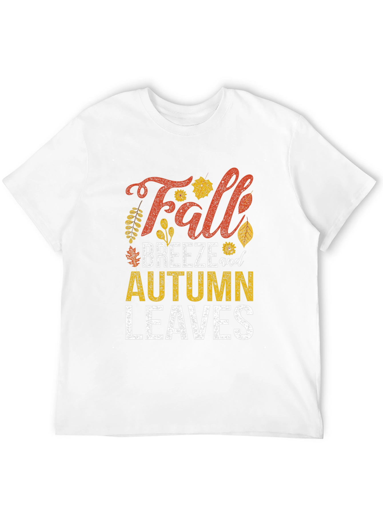 Black Fall Breeze & Autumn Leaves Graphic Tee view 12