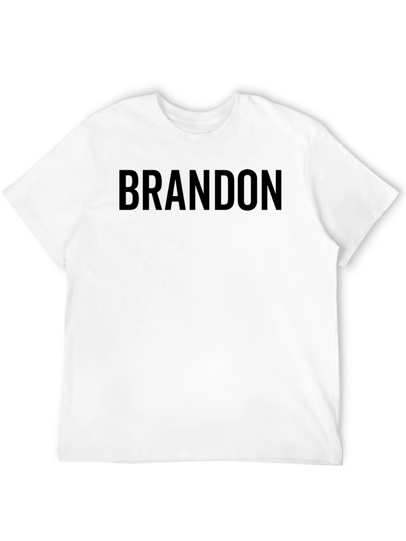Black Brandon T-Shirt - Black Crew Neck Tee view 12