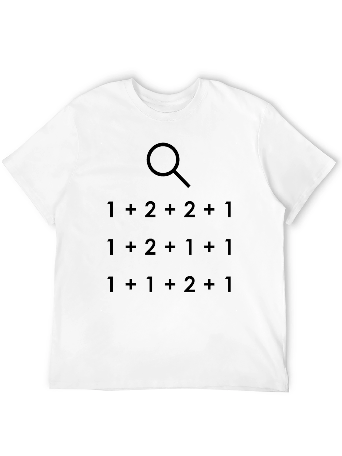 Black Math Equation Search T-Shirt - Men's Black Tee view 12