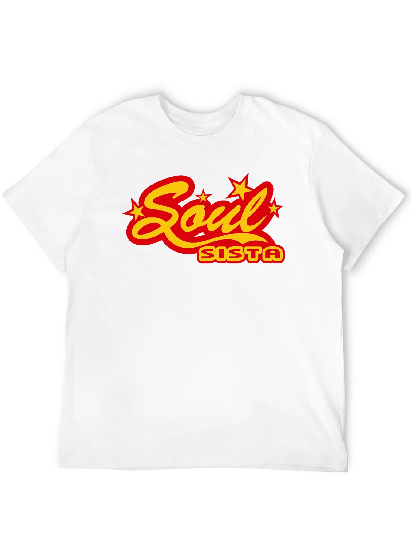 Black Soul Sista Graphic Tee - Black Cotton Blend T-Shirt view 12