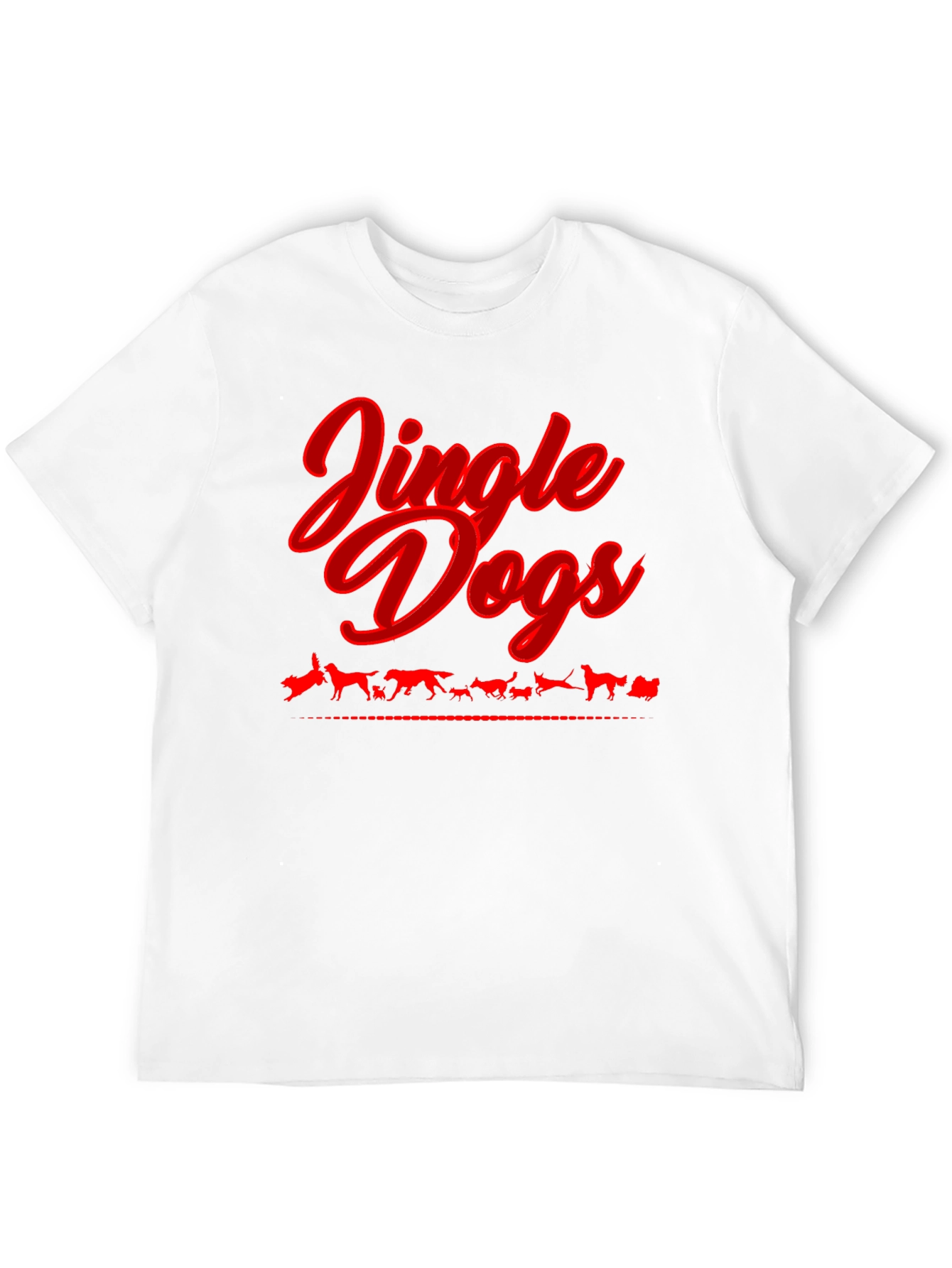 Black Jingle Dogs T-Shirt - Holiday Dog Lover Tee view 12