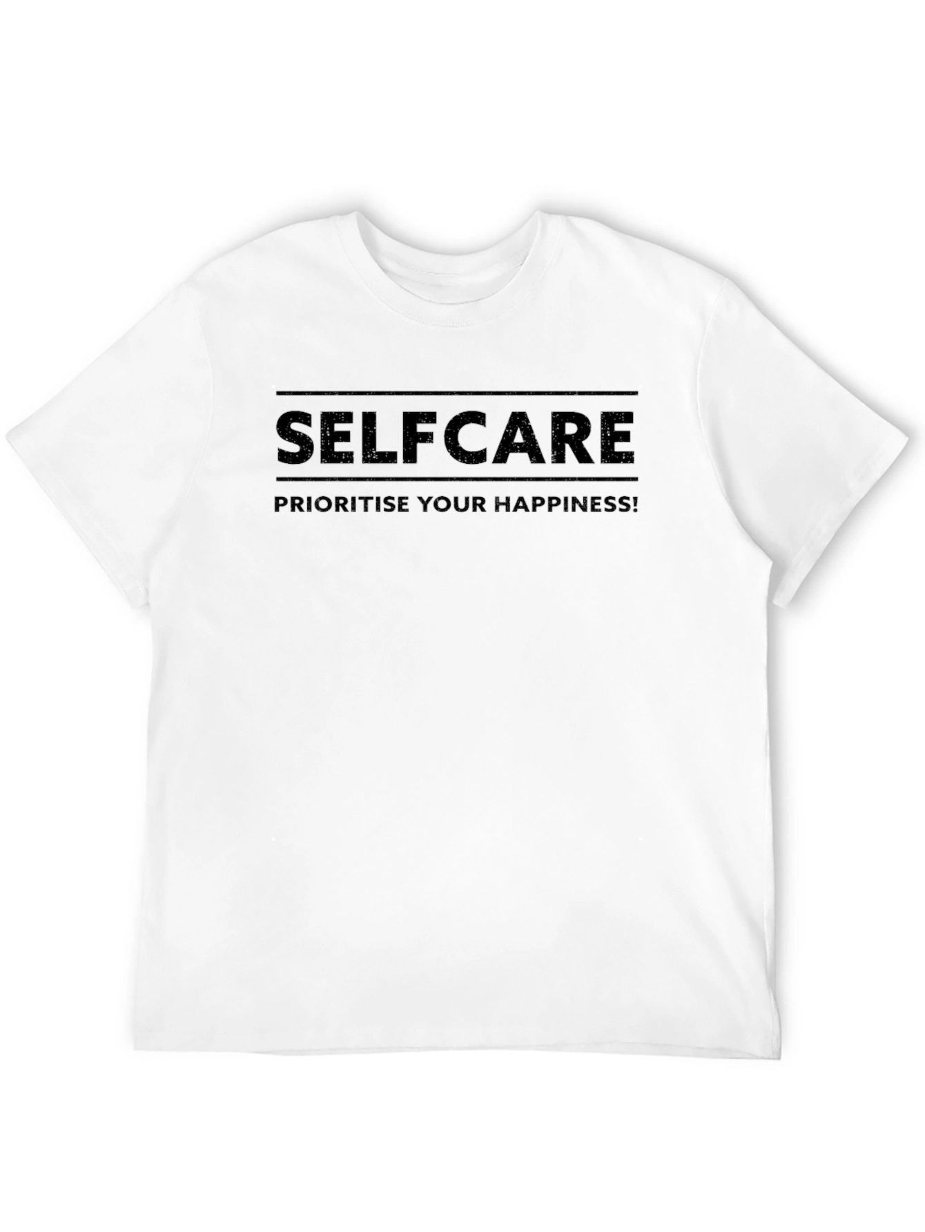 Black Selfcare Happiness T-Shirt view 12