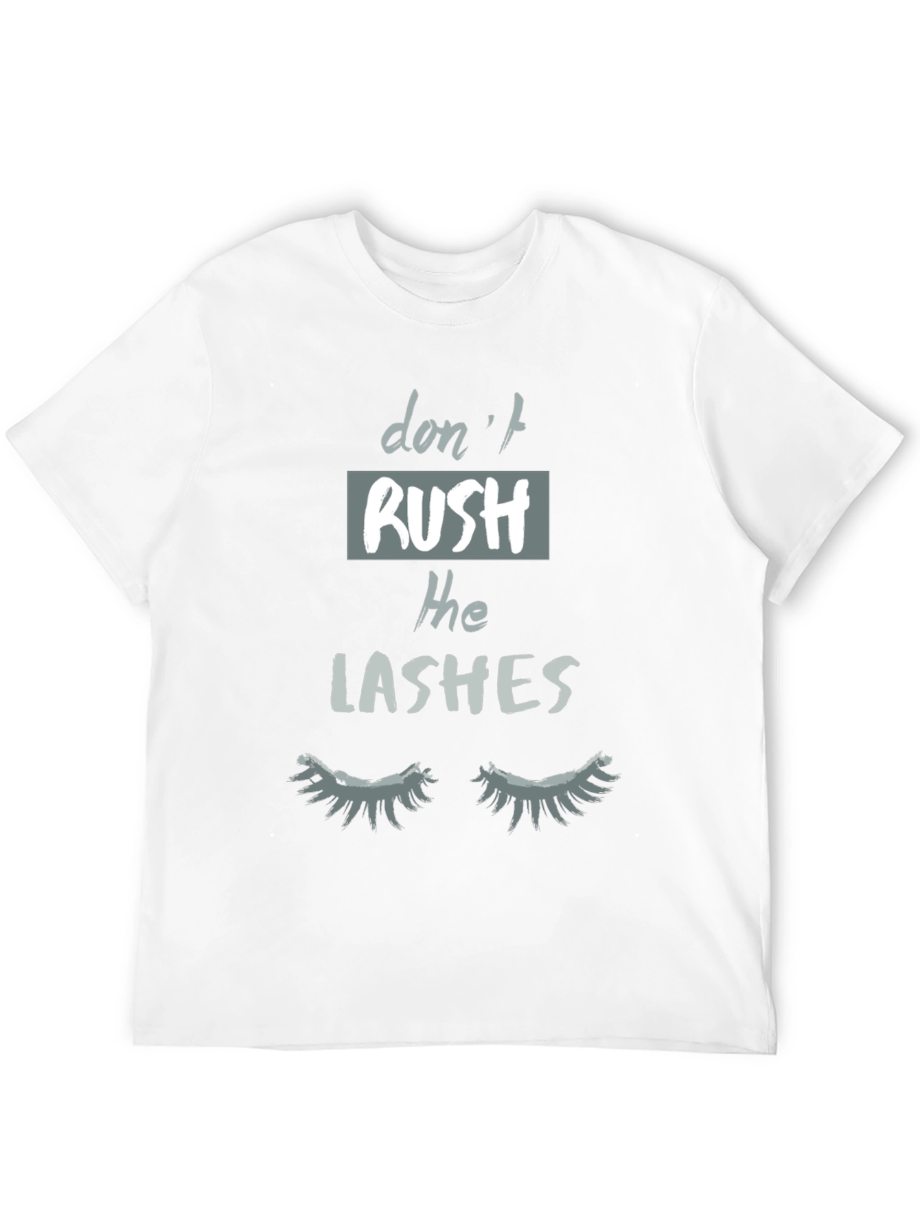 Black Don't Rush The Lashes Graphic Tee view 12
