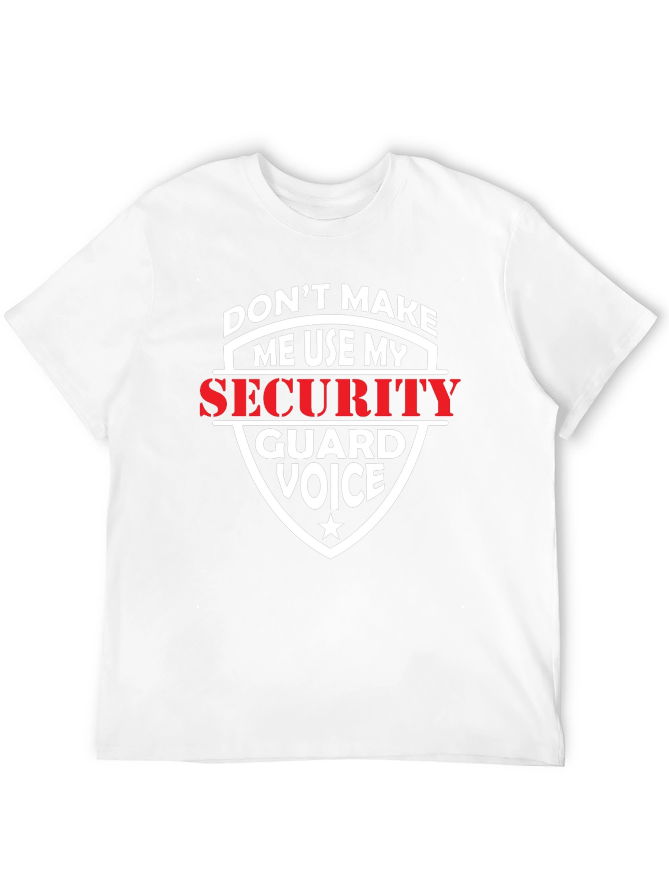 Black Security Guard Voice Graphic T-Shirt view 12