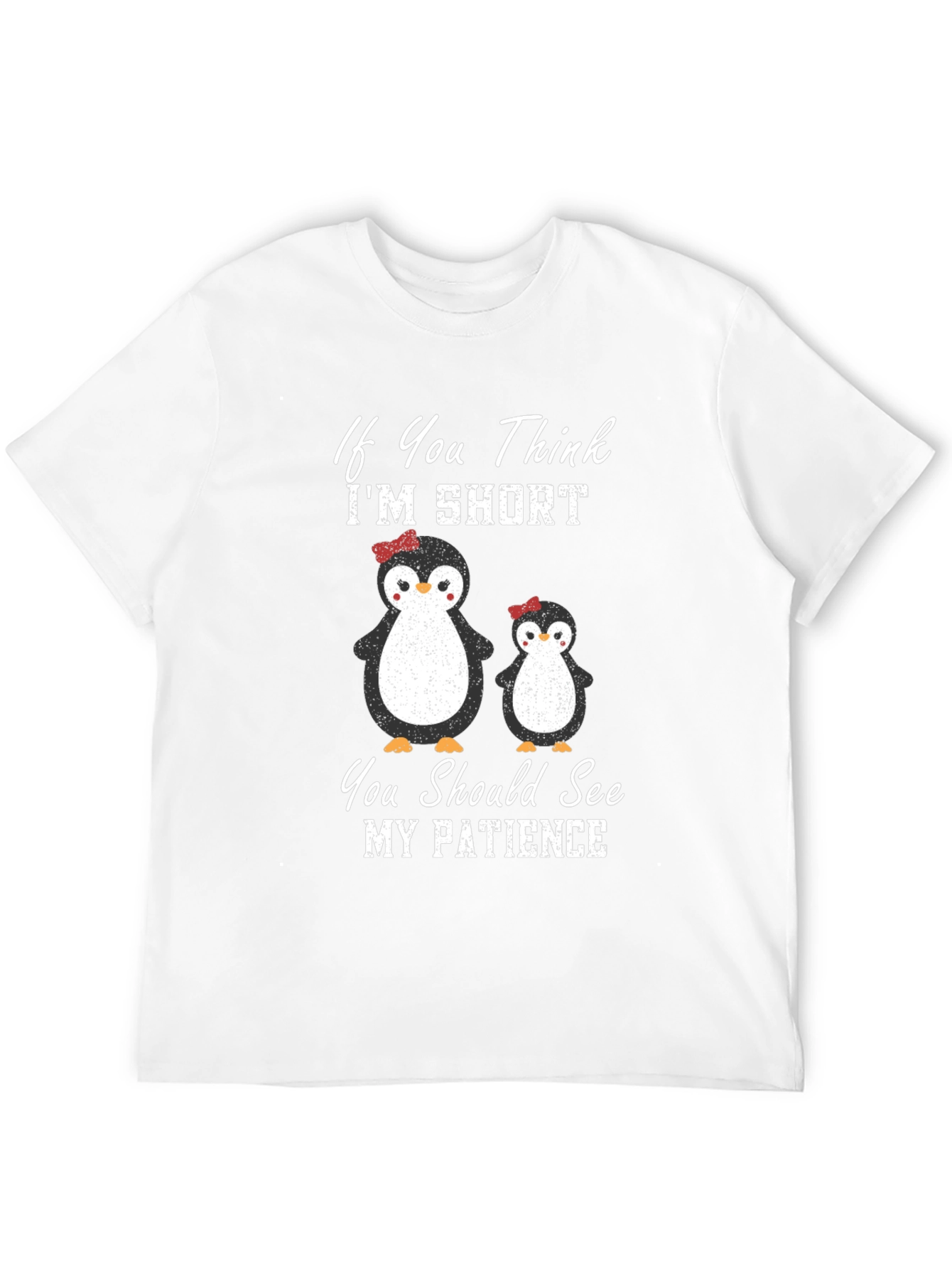 Black Penguin Patience T-Shirt: Short & Sassy view 12