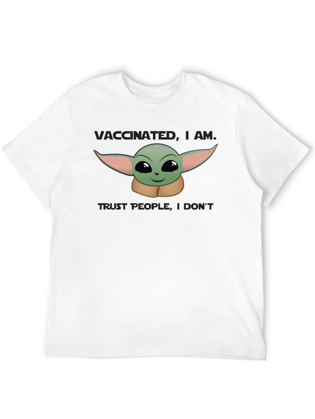 Black Vaccinated, I Am T-Shirt view 12