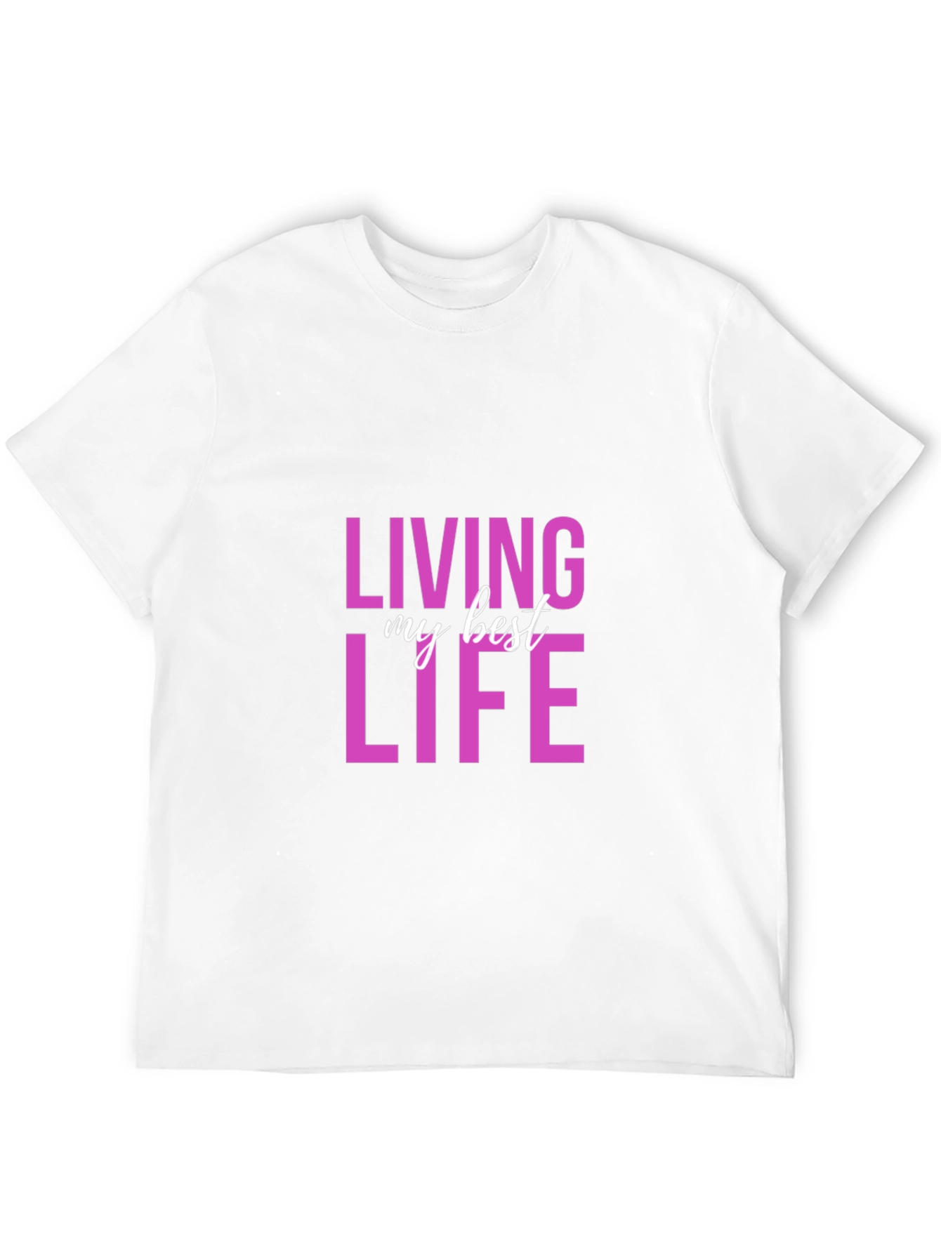 Black Living My Best Life Graphic Tee - Soft Cotton view 12