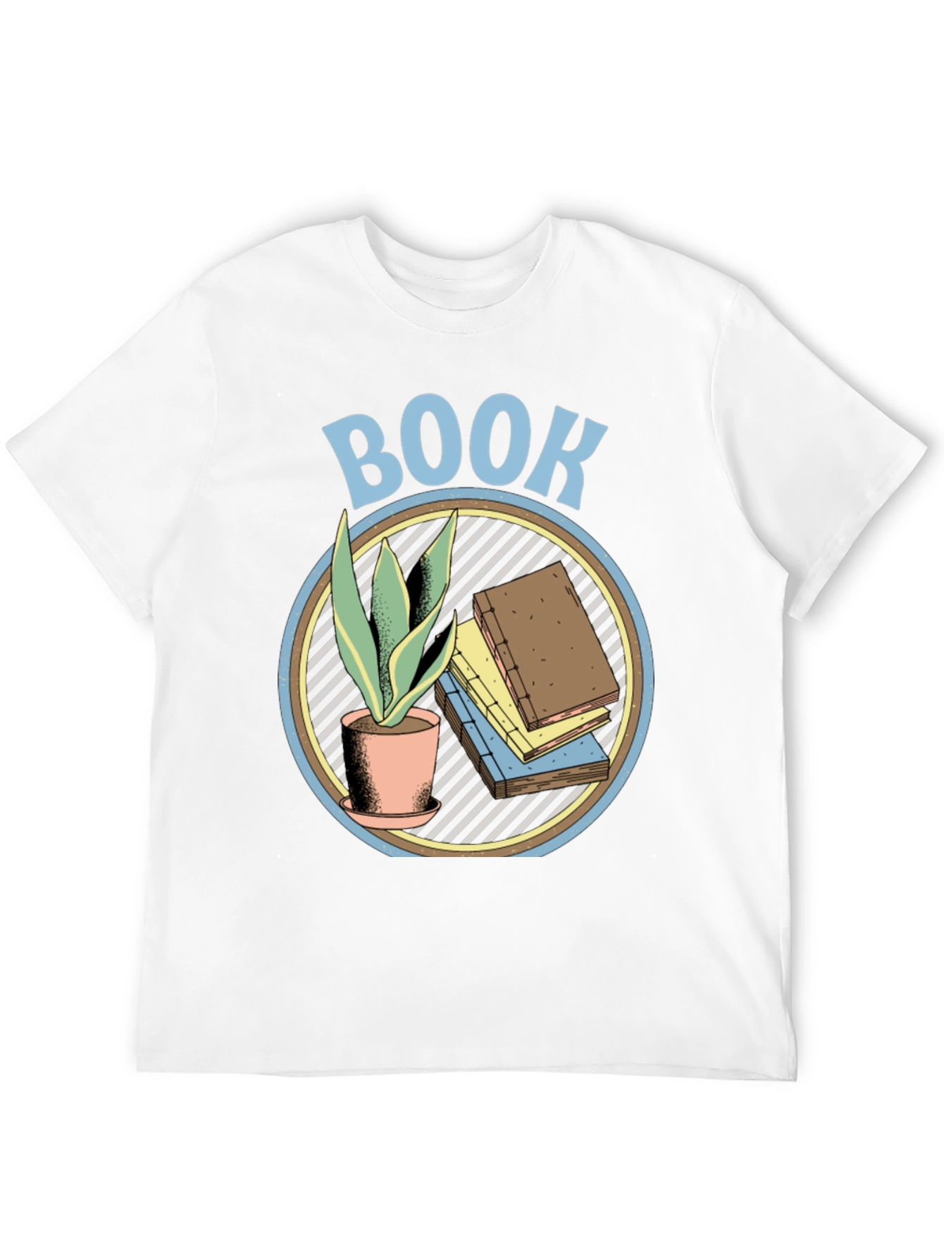 Black Book Lover Graphic T-Shirt - Plant & Book Design view 12