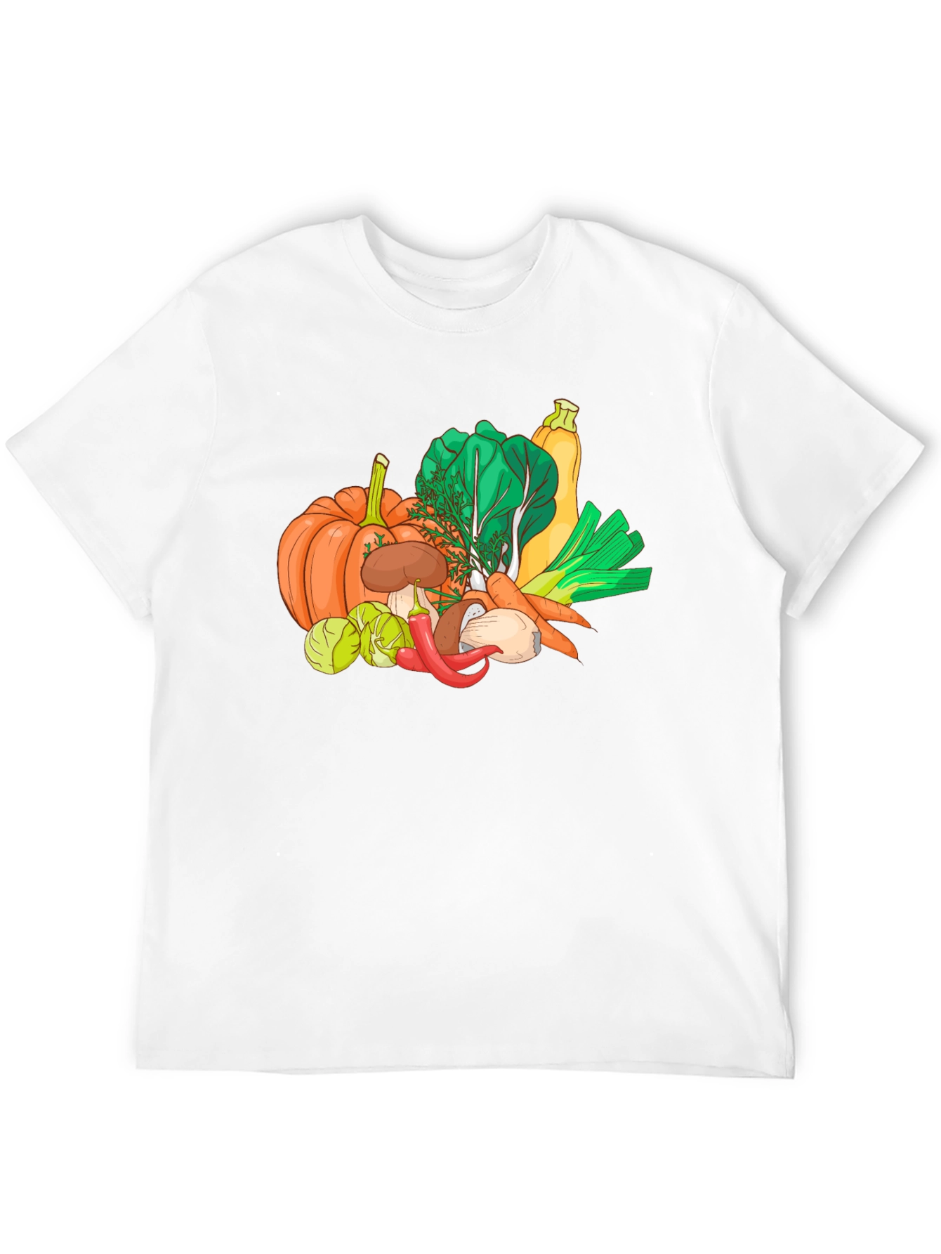 Vegetable Harvest Graphic Tee - Black Unisex T-Shirt - 12