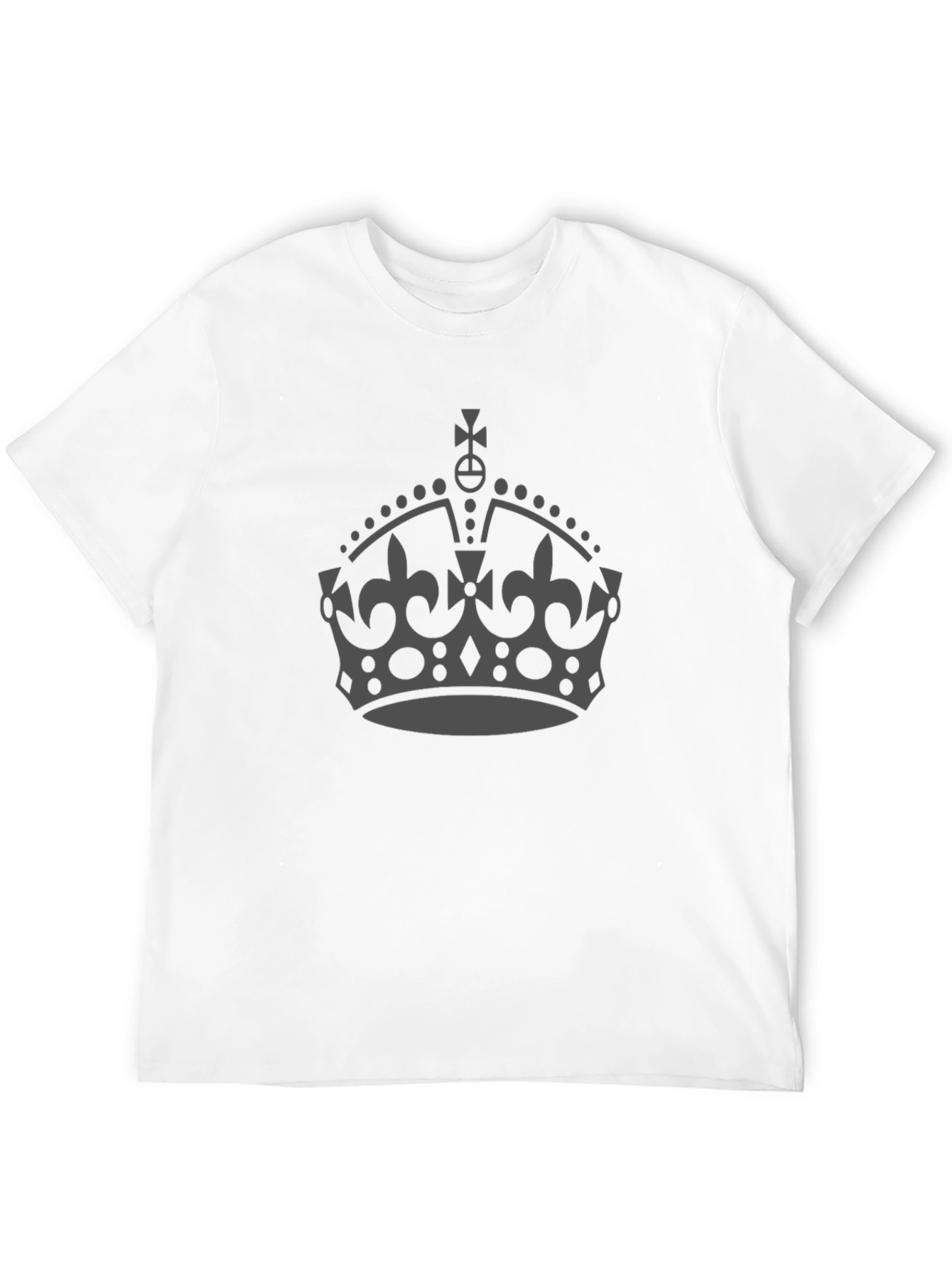 Black King Crown Graphic Tee - Classic Design T-Shirt view 12