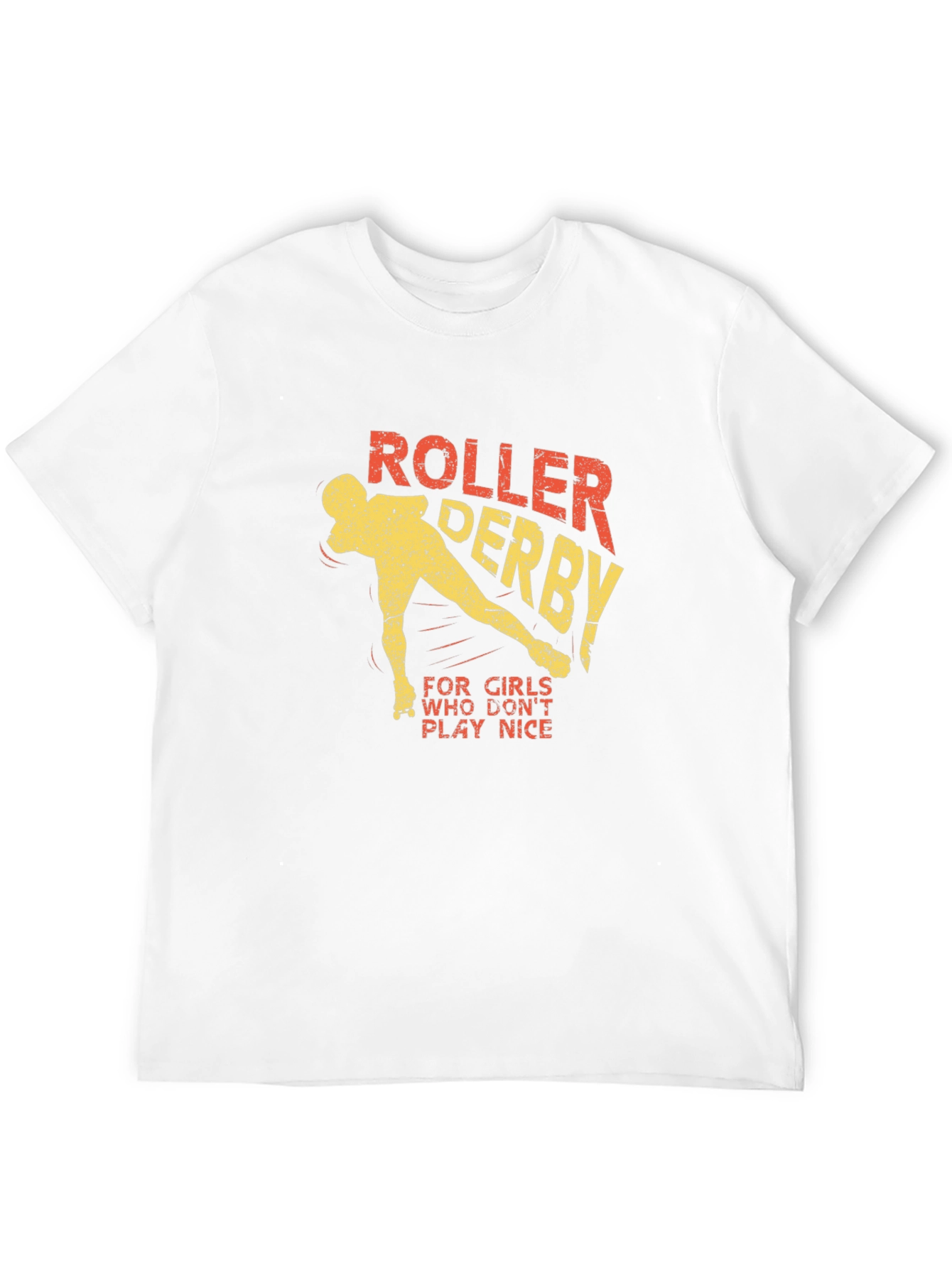 Black Roller Derby T-Shirt for Girls Who Don't Play Nice view 12