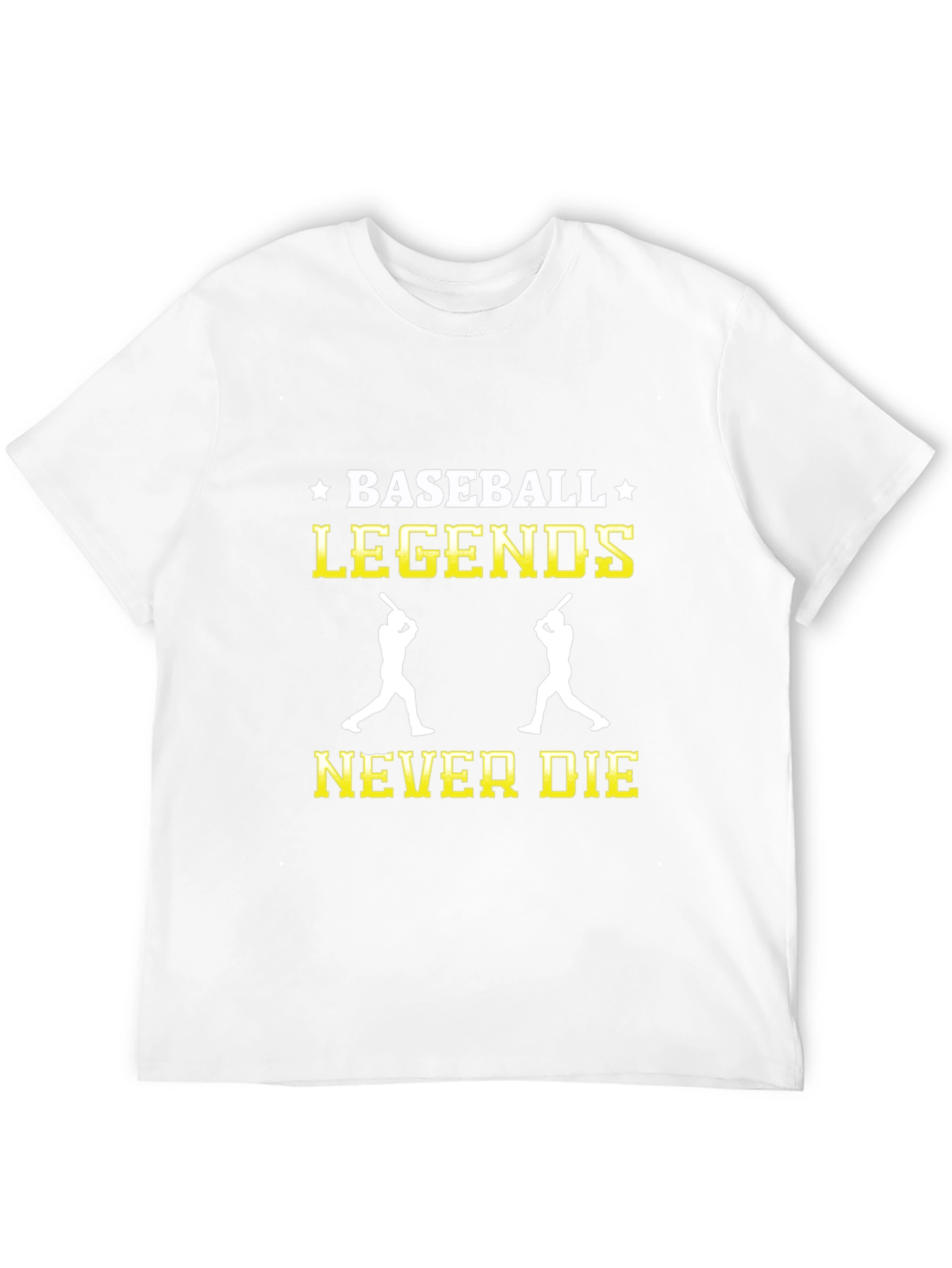 Black Baseball Legends Never Die Graphic T-Shirt view 12