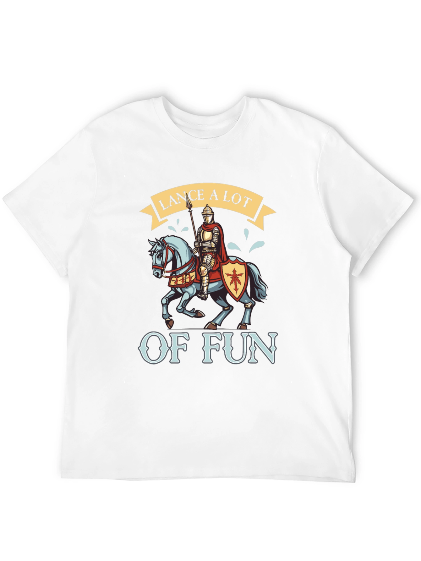 Black Lance A Lot of Fun Knight T-Shirt view 12