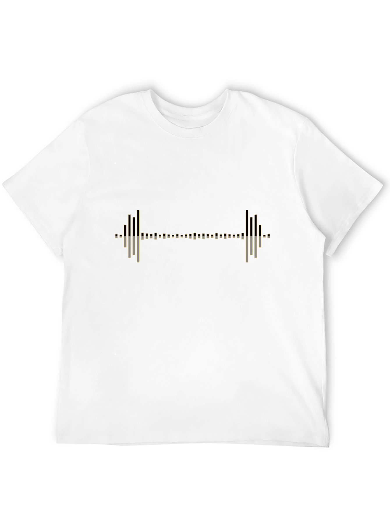 Black Workout Barbell Graphic Tee - Black view 12