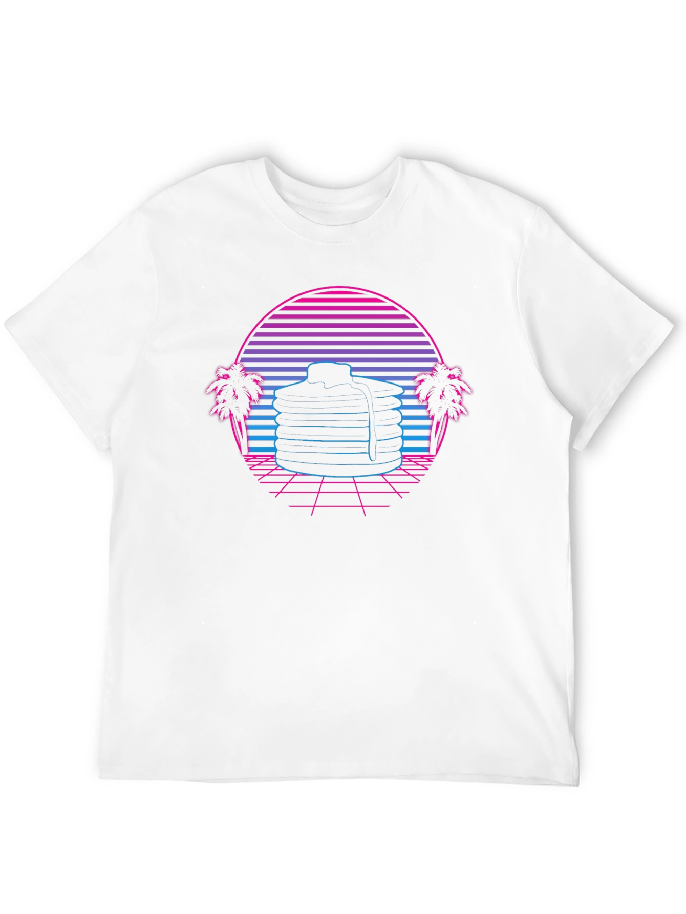 Retro Pancake Graphic T-Shirt - 12