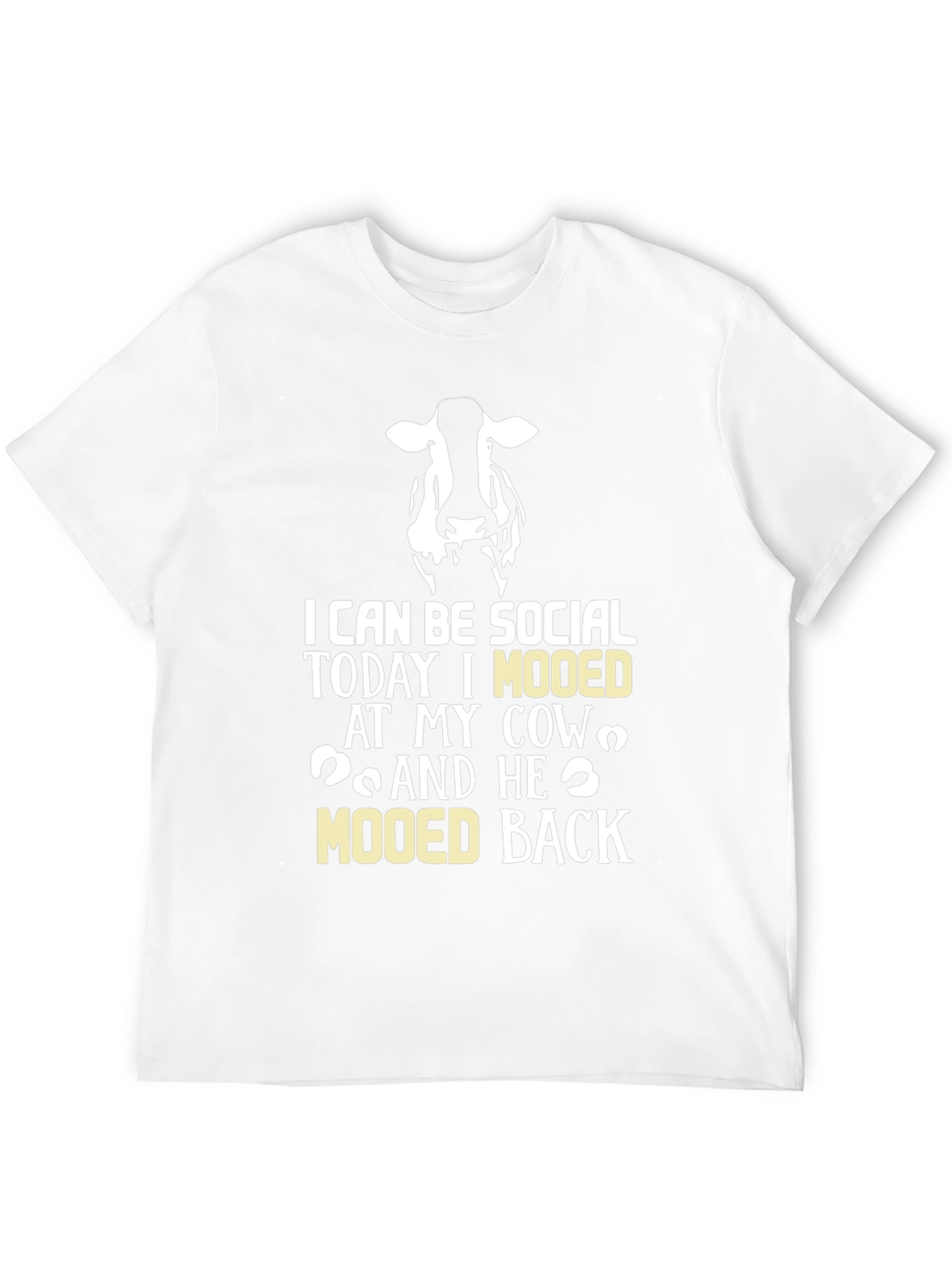 Black Cow Mooed Back T-Shirt - Socially Acceptable Humor view 12